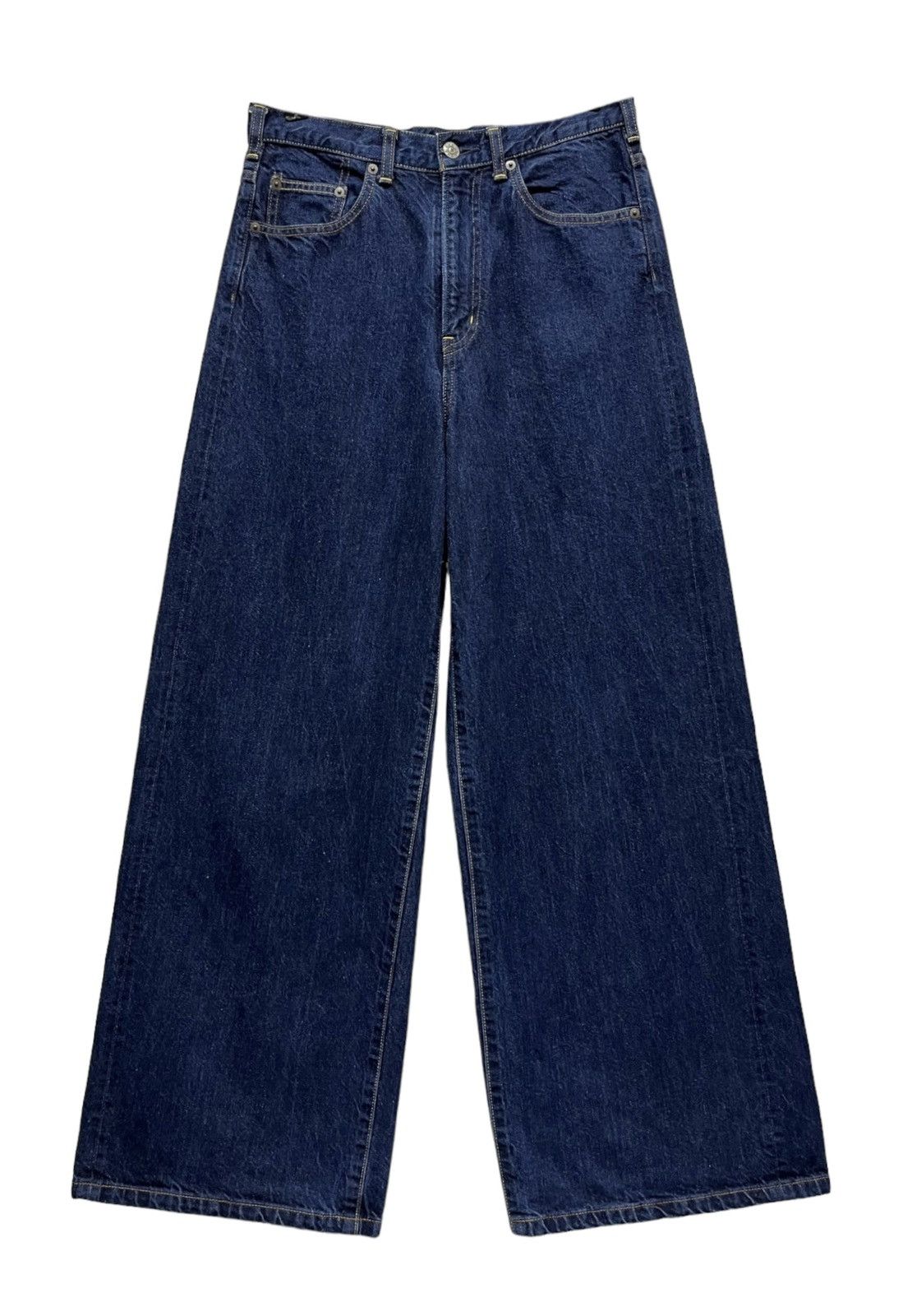 Designer × Japanese Brand × Spellbound 🔥JAPAN MADE🔥DOMINGO High Waist Ultra Wide Leg Baggy Jeans Size US 28 / EU 44 - 3 Thumbnail