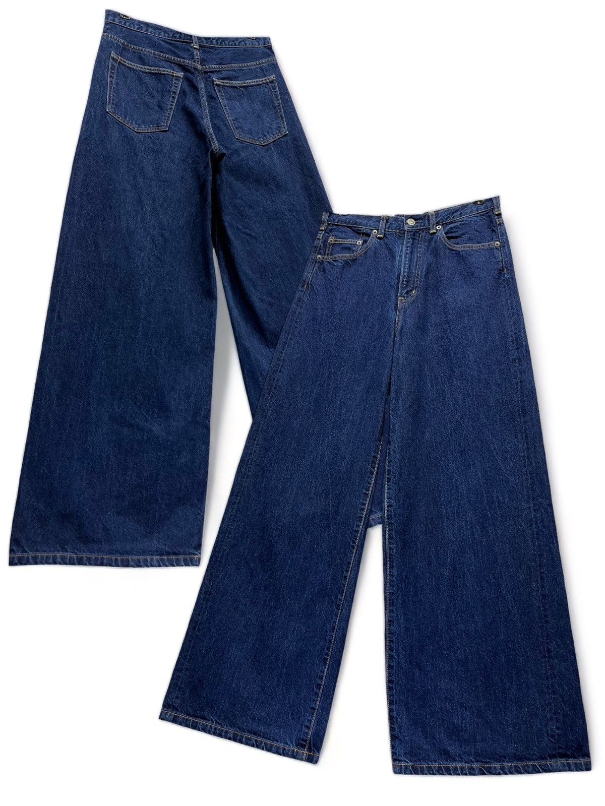 Designer × Japanese Brand × Spellbound 🔥JAPAN MADE🔥DOMINGO High Waist Ultra Wide Leg Baggy Jeans Size US 28 / EU 44 - 1 Thumbnail