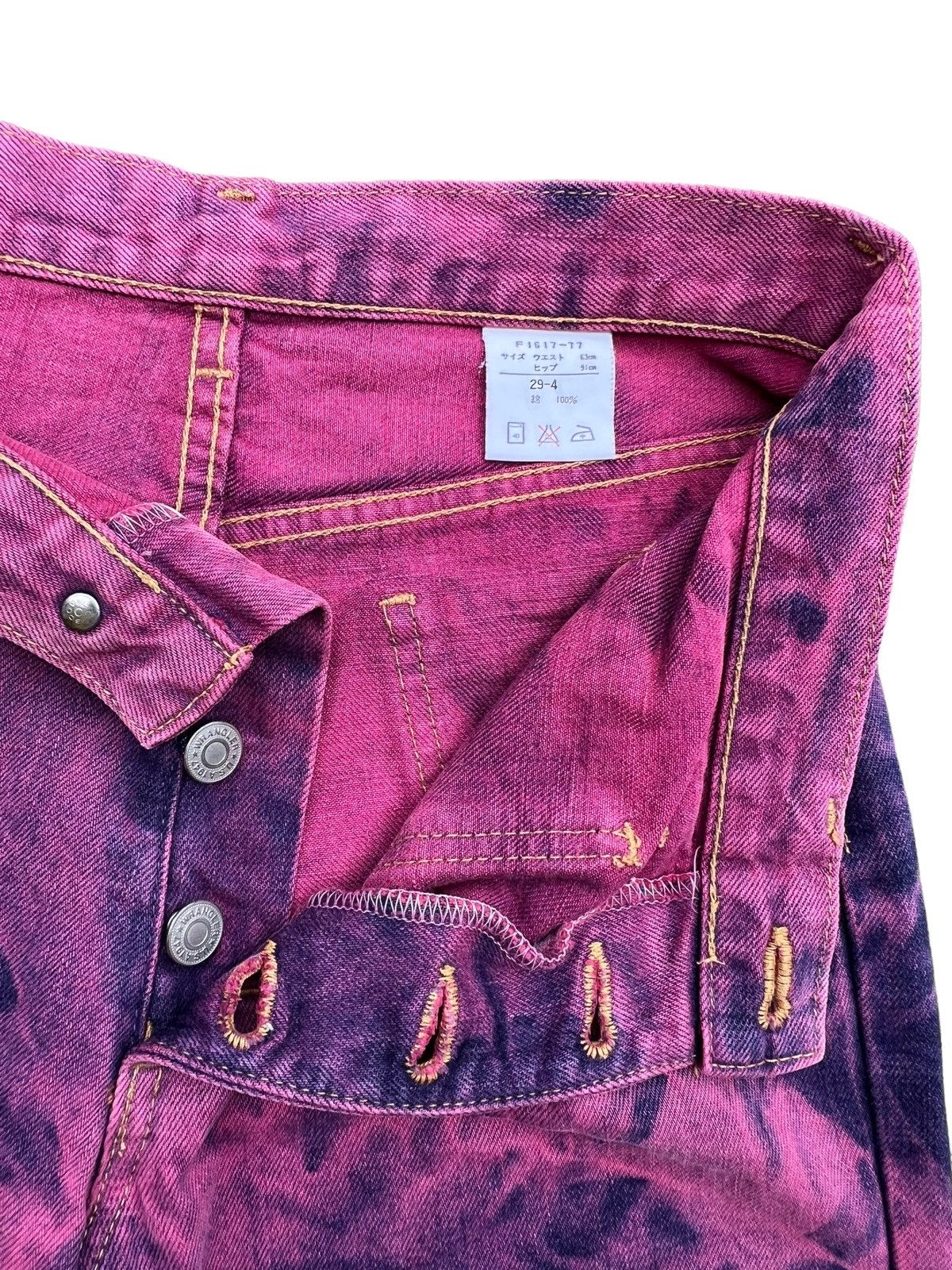 Vintage Vintage Wrangler Bush Denim Flare Purple Jeans 28 Size 28" / US 6 / IT 42 - 9 Thumbnail