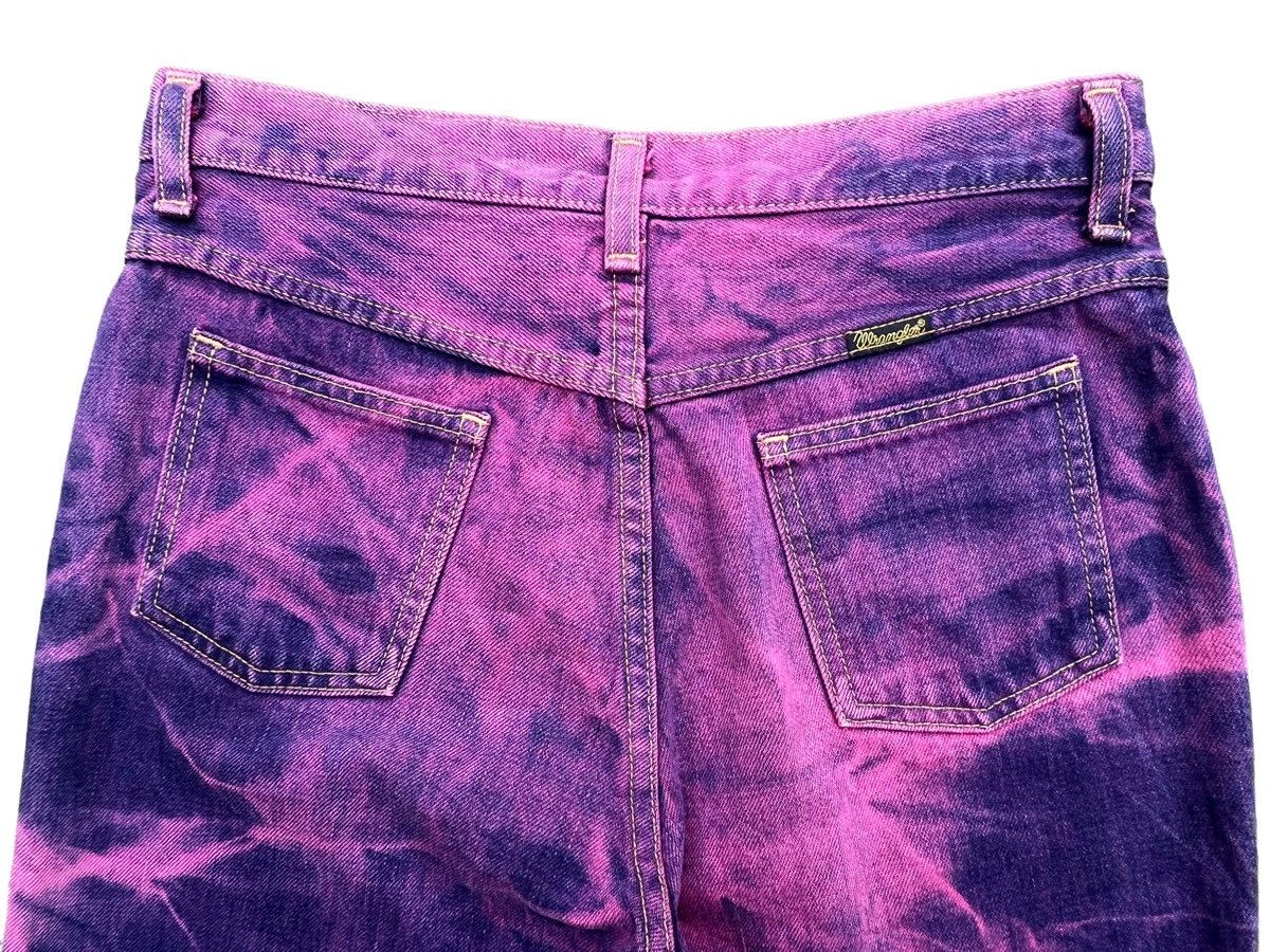 Vintage Vintage Wrangler Bush Denim Flare Purple Jeans 28 Size 28" / US 6 / IT 42 - 6 Thumbnail