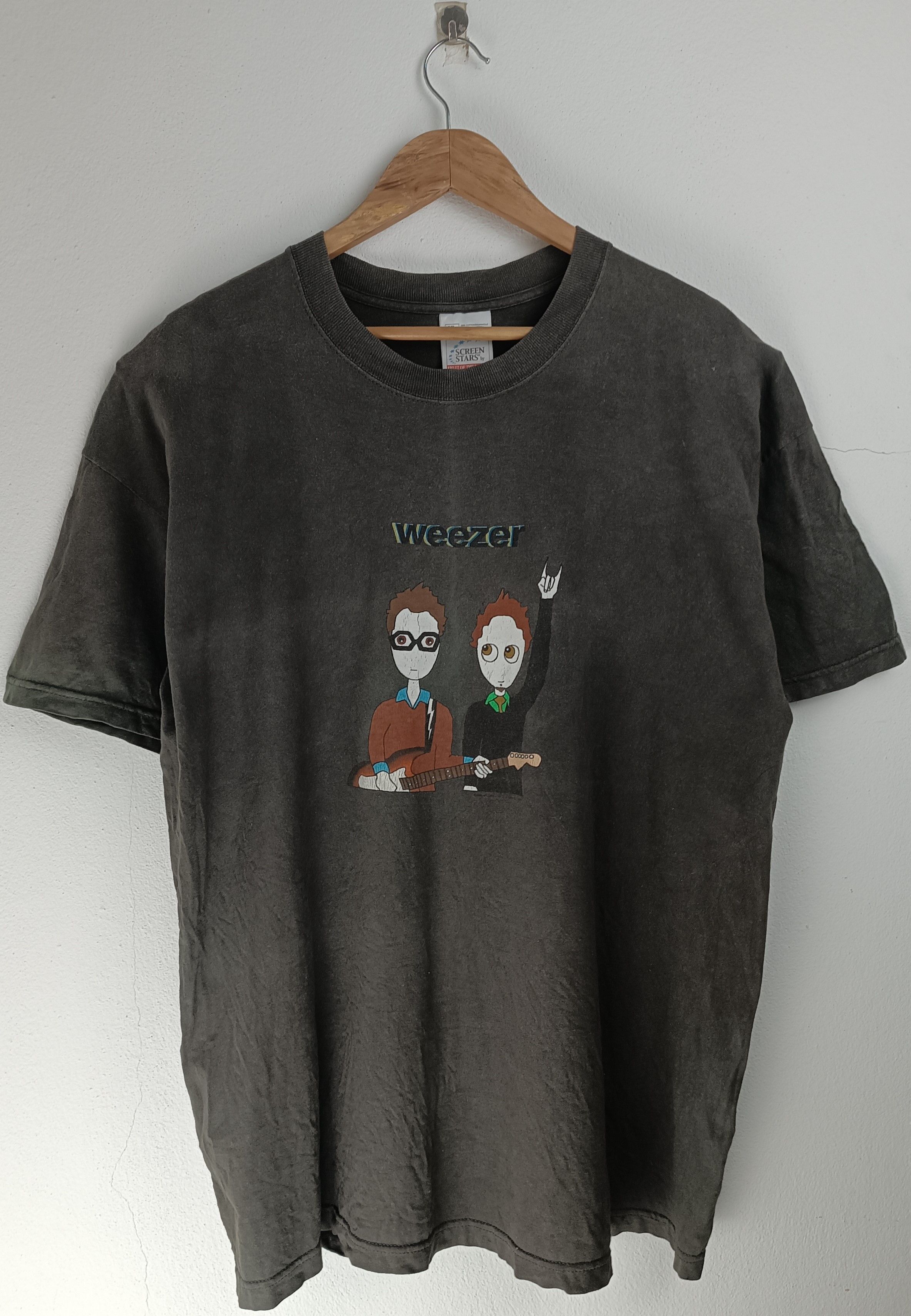 Band Tees FADED VINTAGE 90's WEEZER RARE (greenday radiohead foo) Size US XL / EU 56 / 4 - 3 Thumbnail