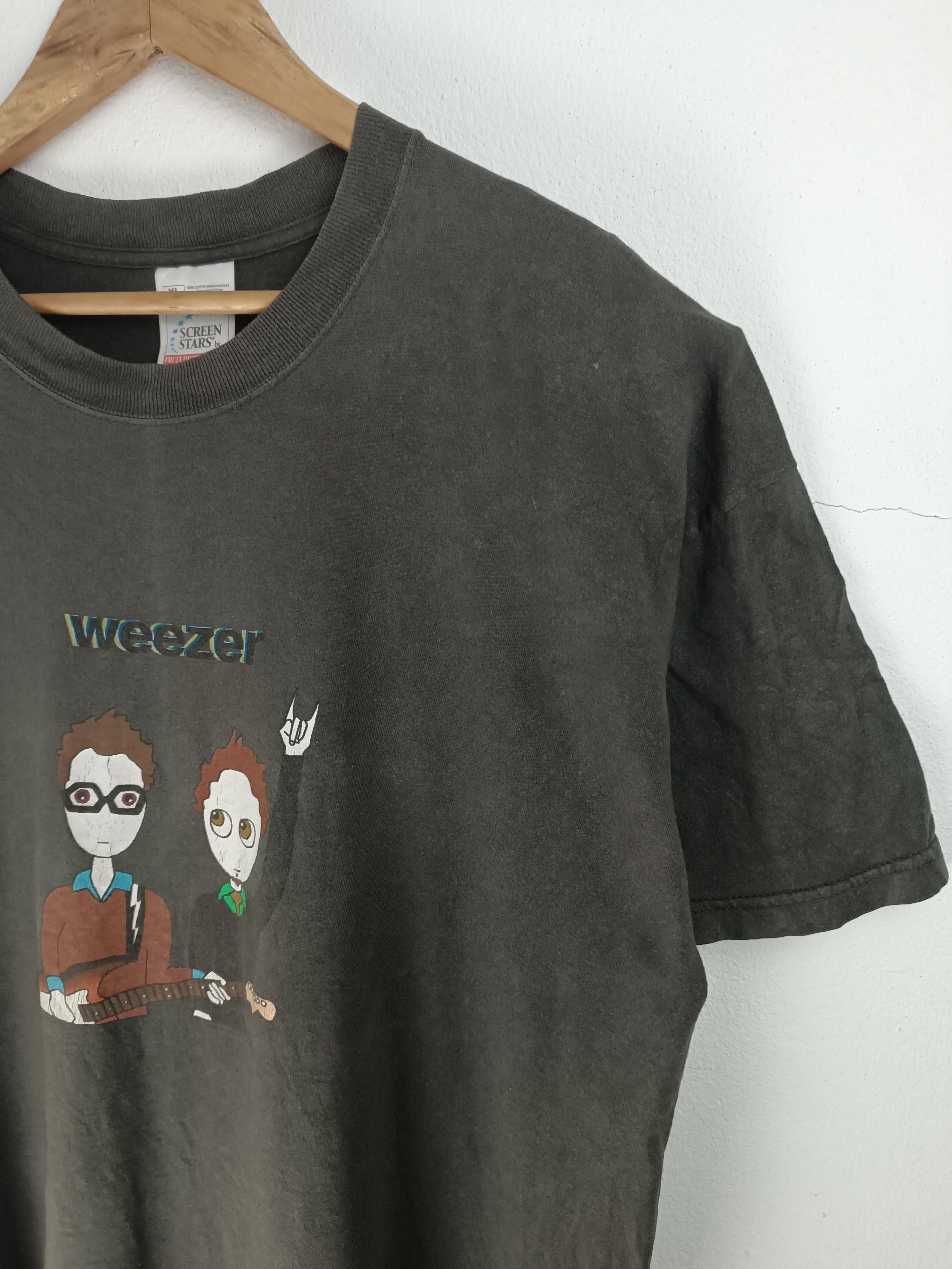 Band Tees FADED VINTAGE 90's WEEZER RARE (greenday radiohead foo) Size US XL / EU 56 / 4 - 5 Thumbnail