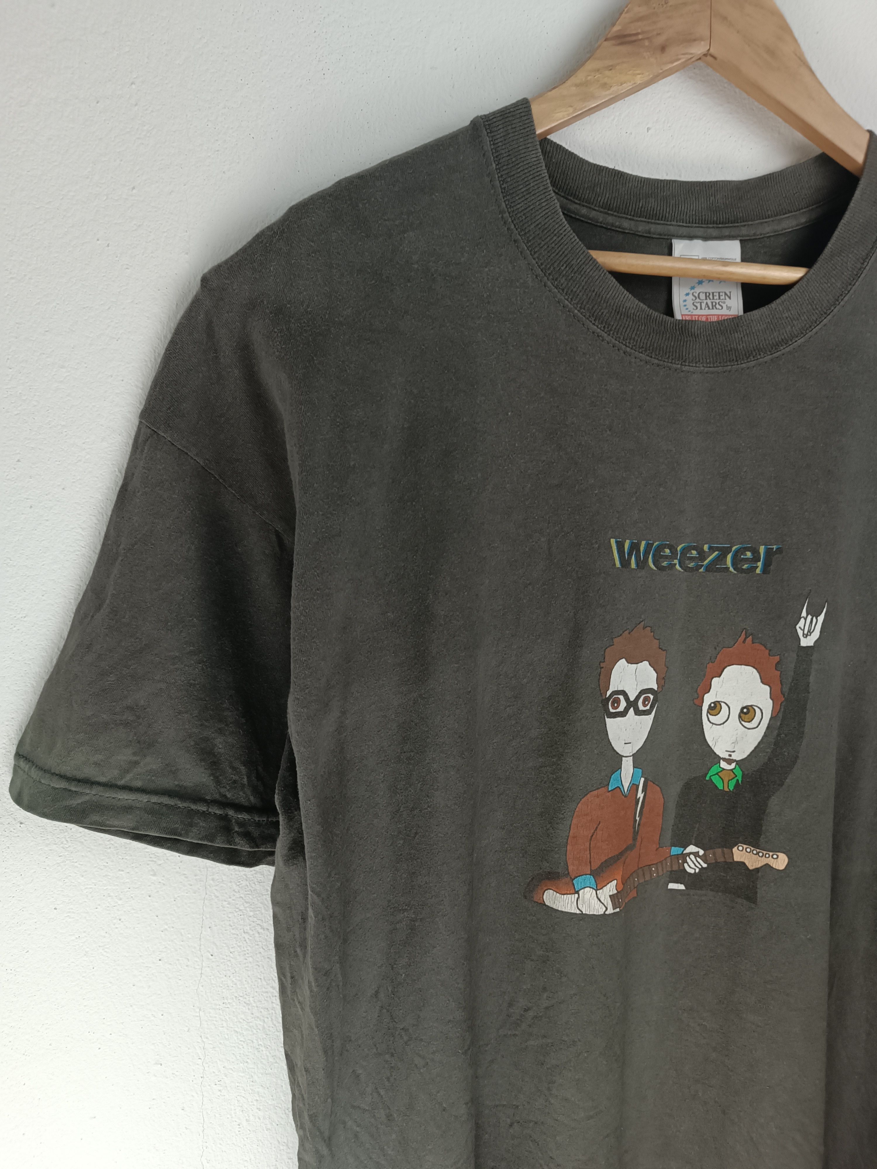Band Tees FADED VINTAGE 90's WEEZER RARE (greenday radiohead foo) Size US XL / EU 56 / 4 - 4 Thumbnail