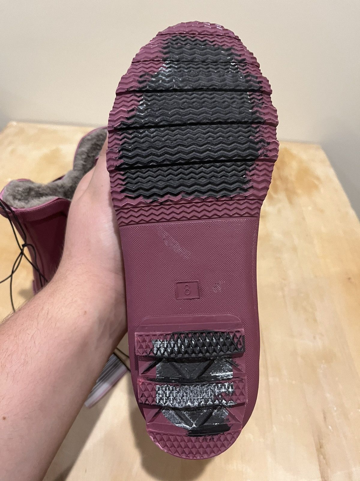 Other Purple Chelsea Rubber Rain Boots Size US 8 / IT 38 - 5 Thumbnail