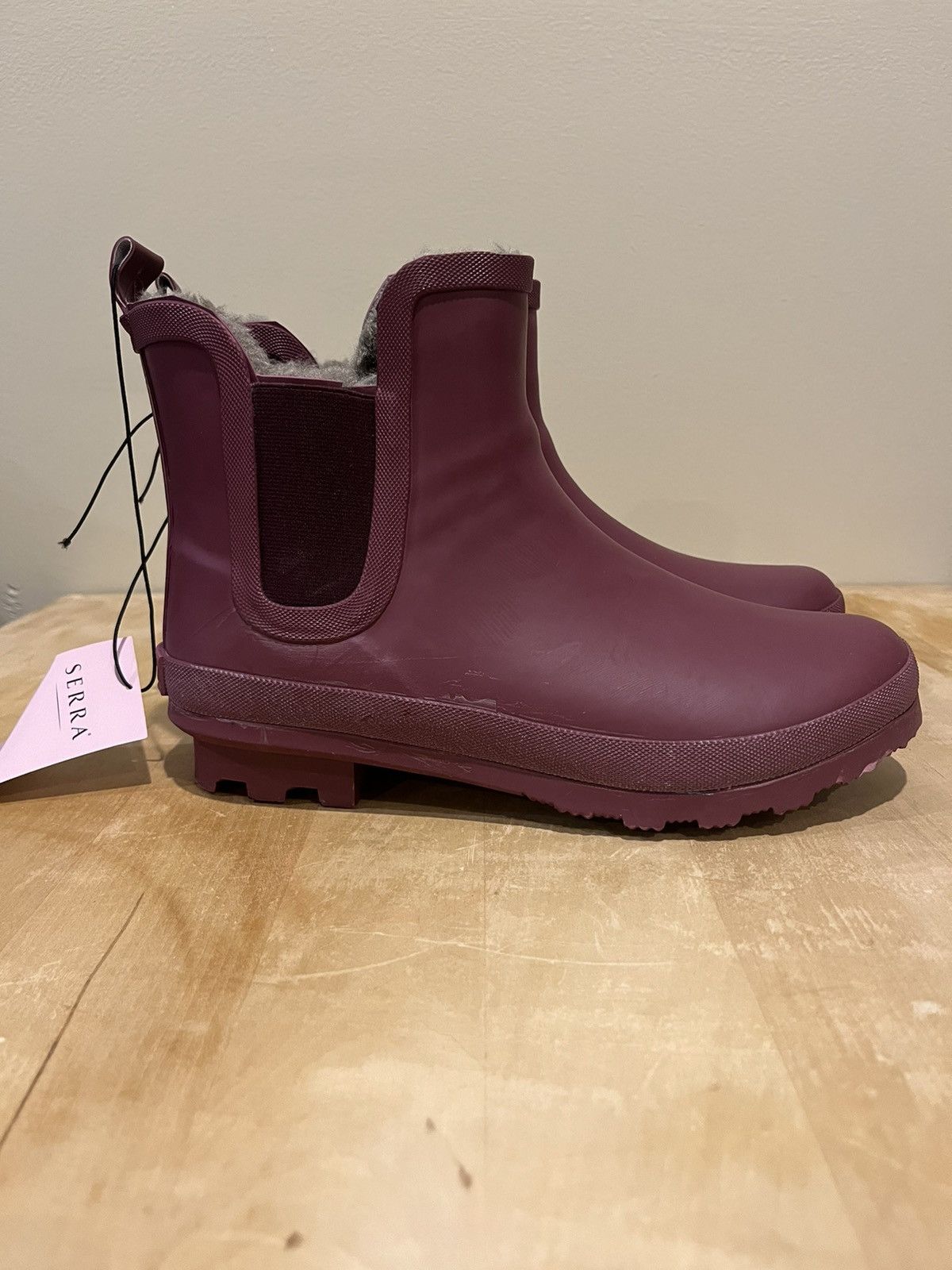 Other Purple Chelsea Rubber Rain Boots Size US 8 / IT 38 - 1 Thumbnail