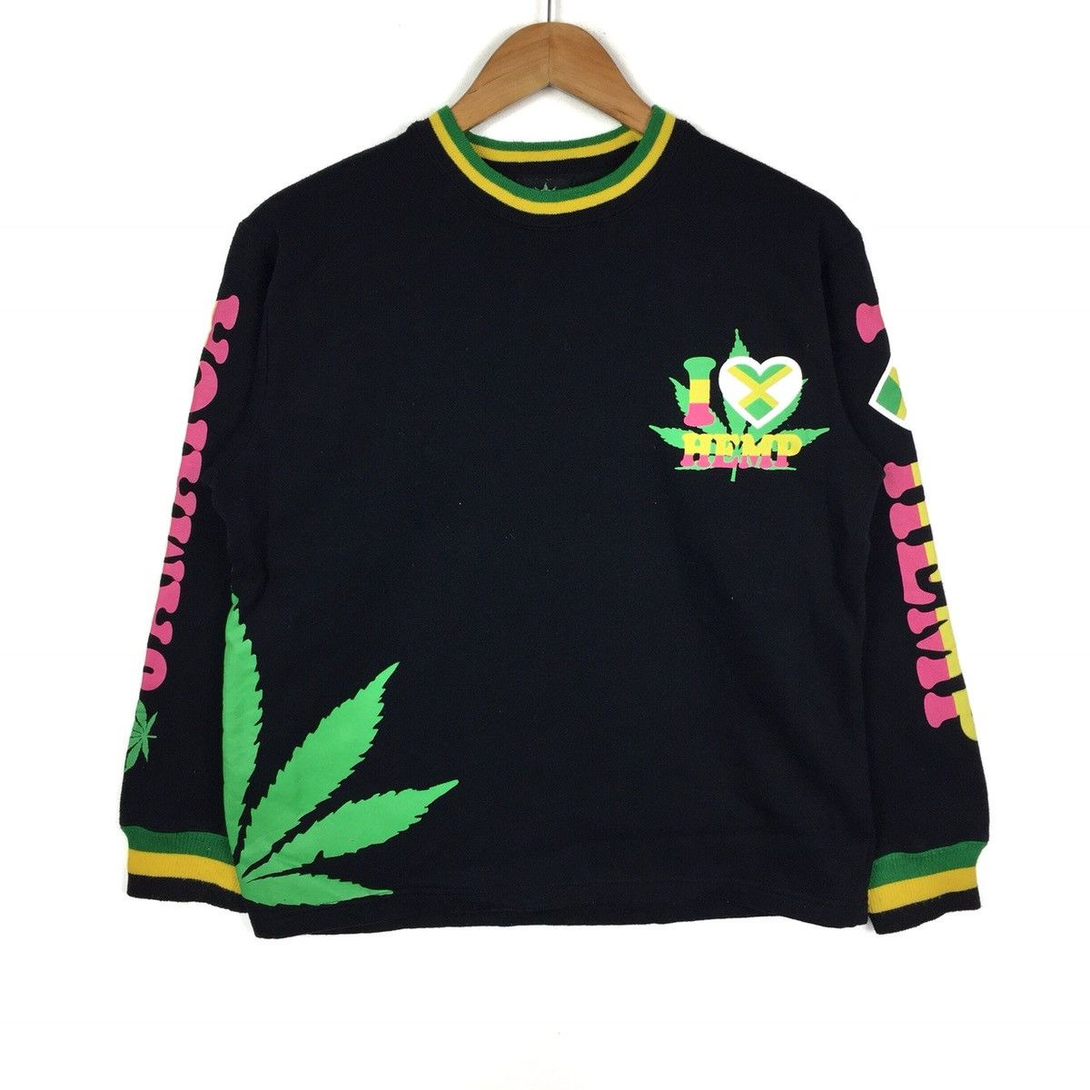 Vintage Jamaica sweatshirt casual jumper pullover Size US M / EU 48-50 / 2 - 1 Thumbnail