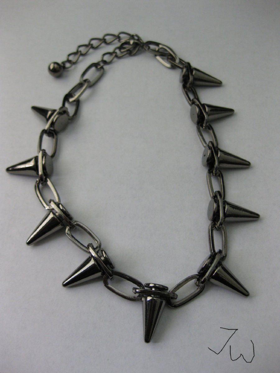 Jewelry Black Spike Chain Necklace Size ONE SIZE - 1 Thumbnail