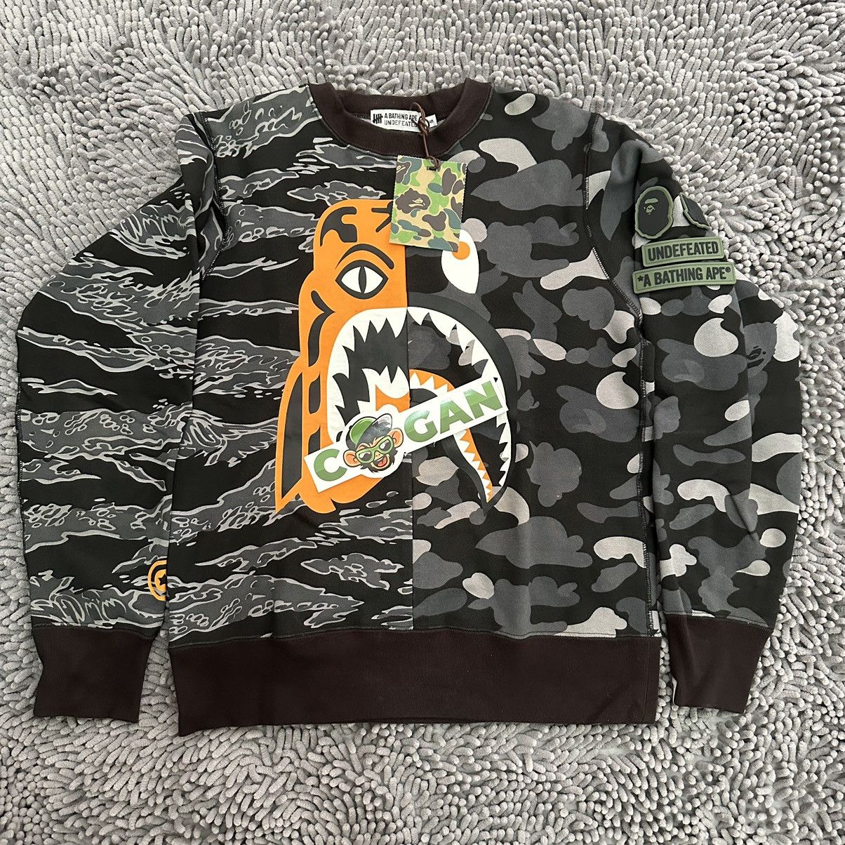 BAPE x UNDEFEATED コラボ　シャークパーカー L Bape X Undefeated Shark Hoodie | Grailed