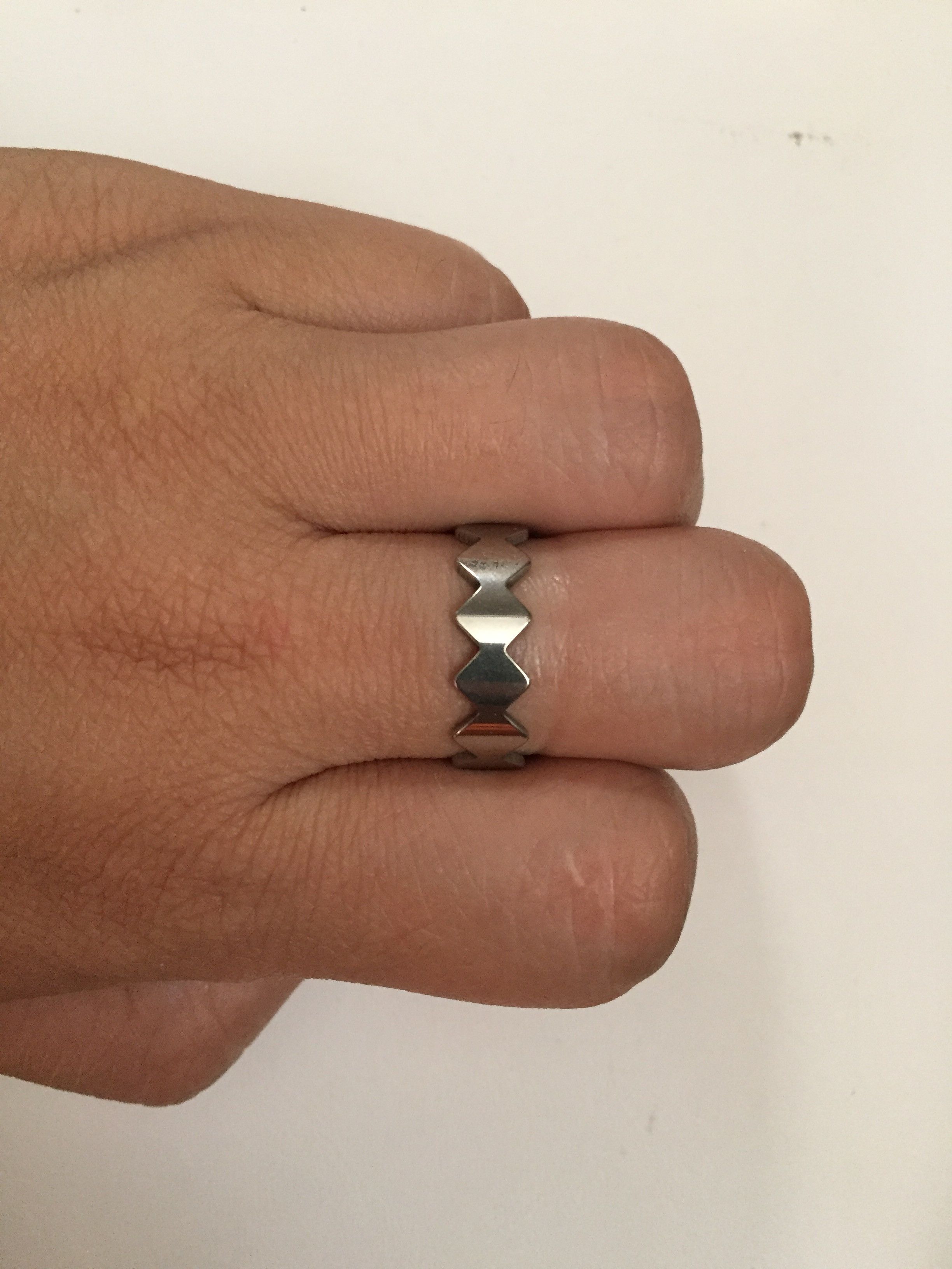 Jewelry Rhombus stainless steel ring - Size 7.5 Size ONE SIZE - 3 Thumbnail