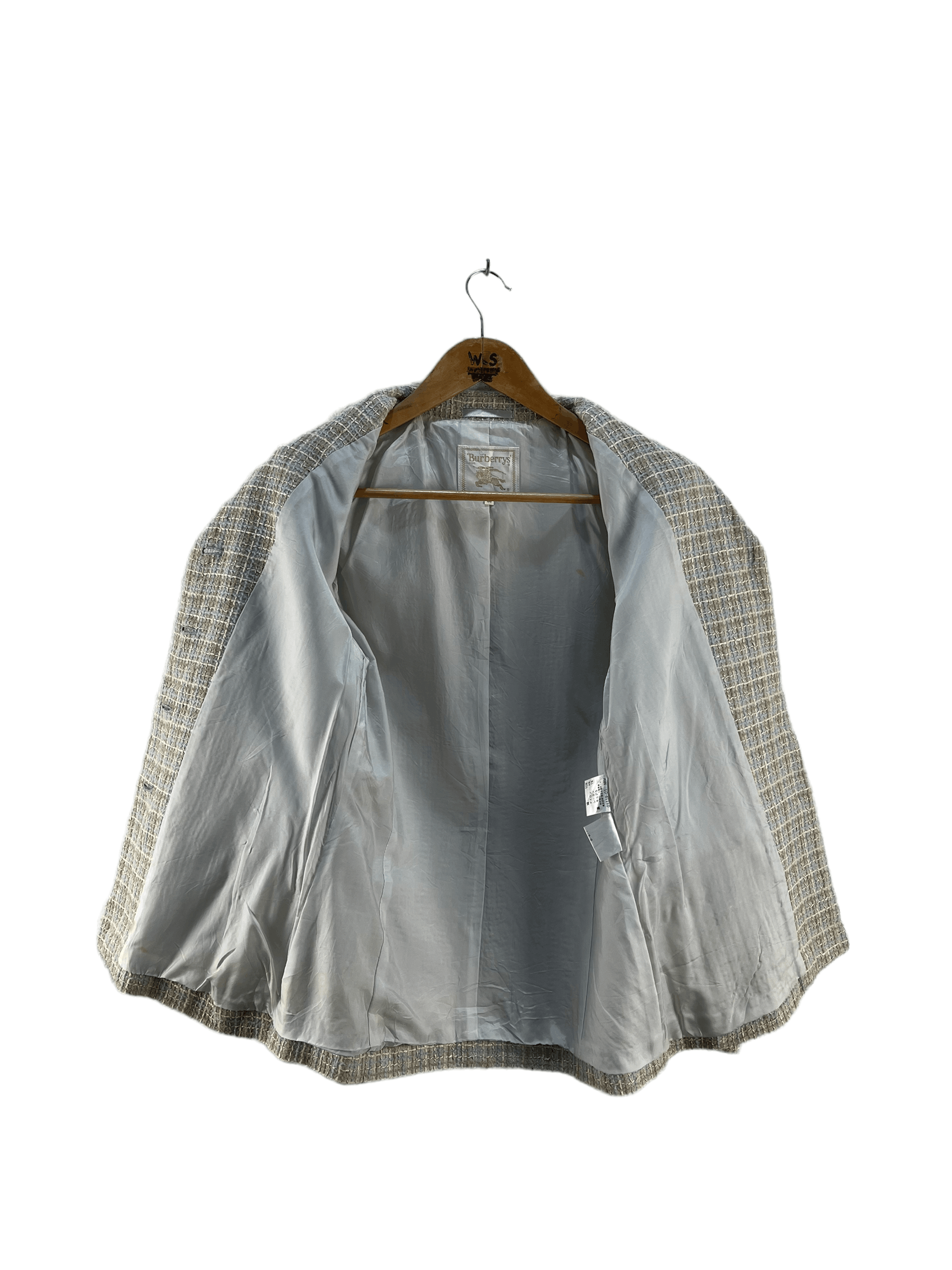 Burberry Vintage Burberrys Tweed Jacket Size S / US 4 / IT 40 - 3 Thumbnail