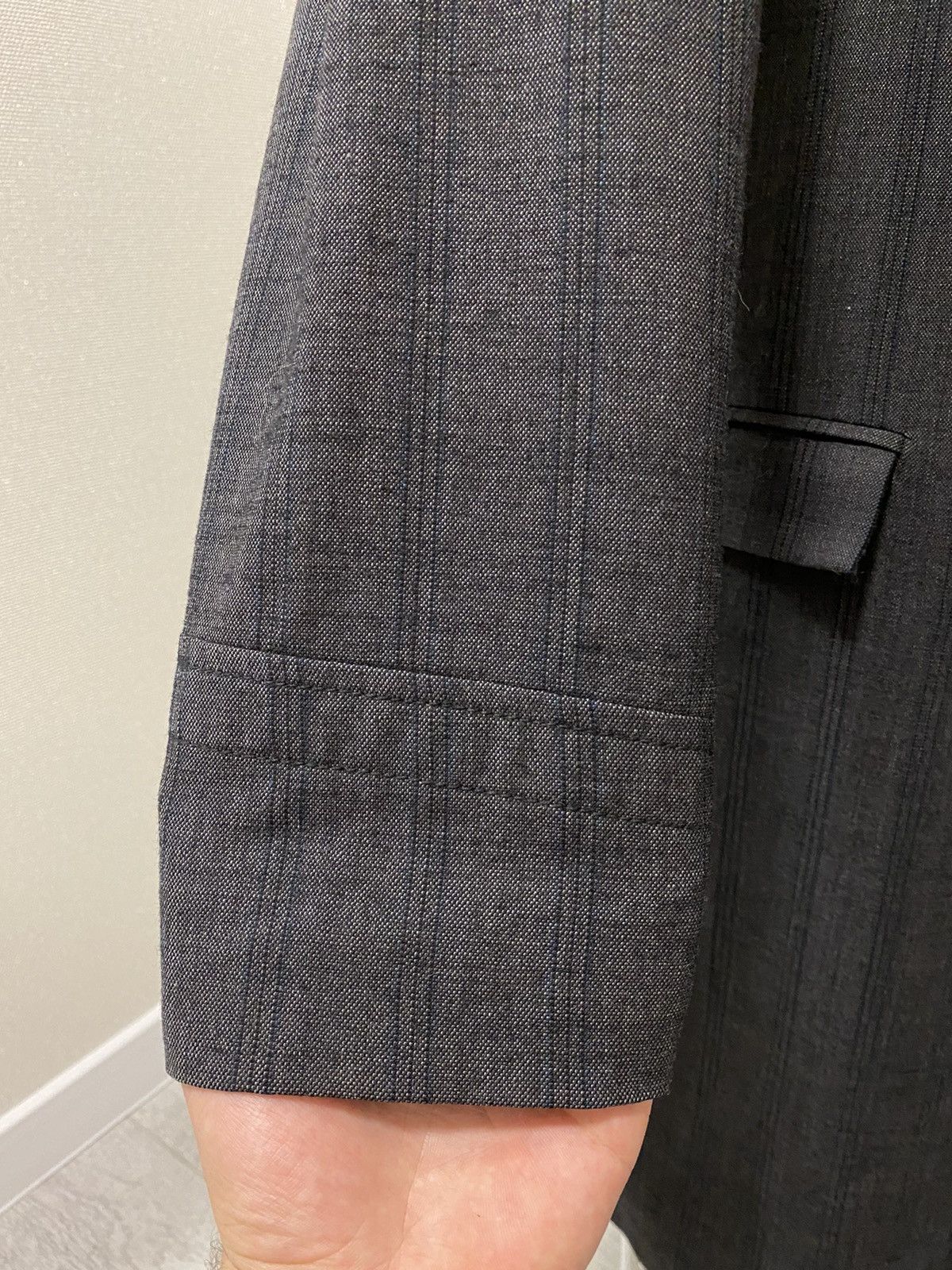 Stephan Schneider Stephan Schneider Striped Made in Belgium Long Wool Coat Size US XL / EU 56 / 4 - 9 Thumbnail