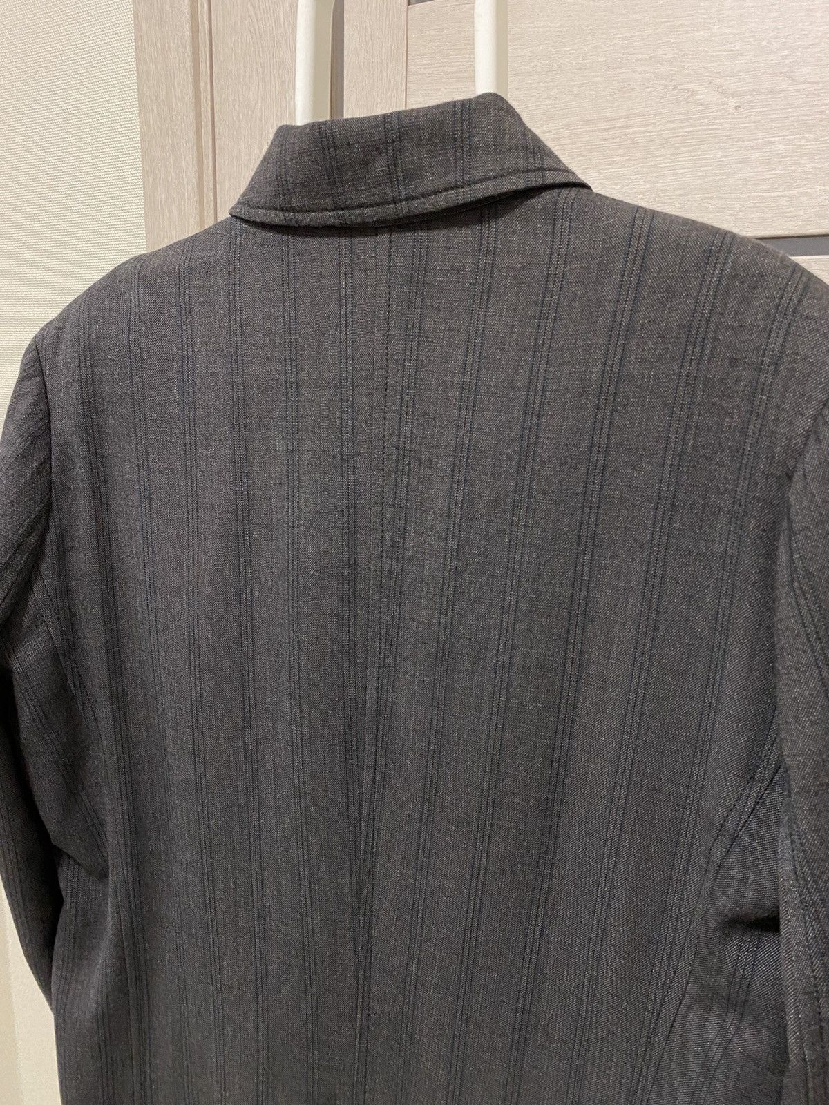 Stephan Schneider Stephan Schneider Striped Made in Belgium Long Wool Coat Size US XL / EU 56 / 4 - 15 Thumbnail