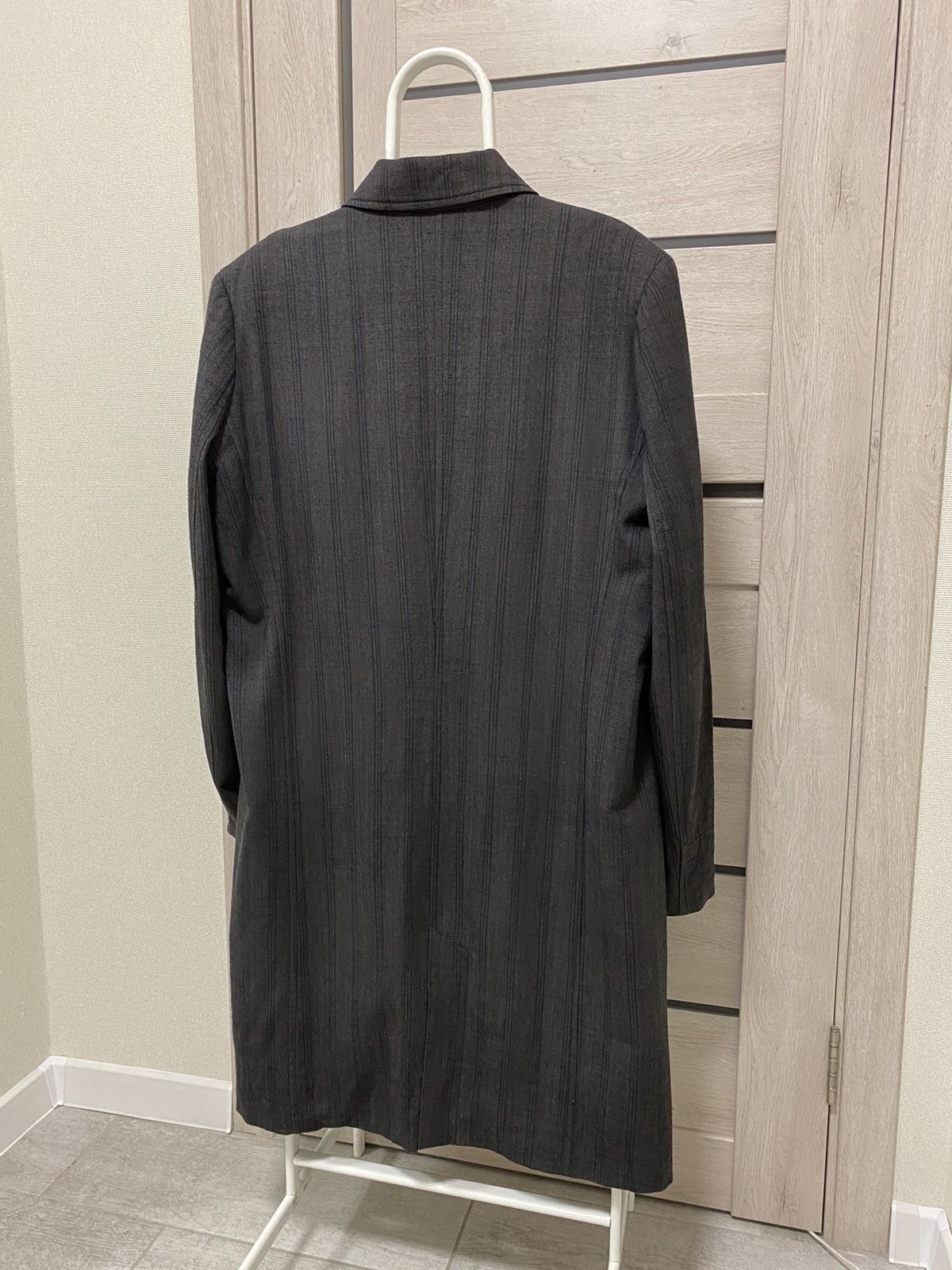 Stephan Schneider Stephan Schneider Striped Made in Belgium Long Wool Coat Size US XL / EU 56 / 4 - 14 Thumbnail