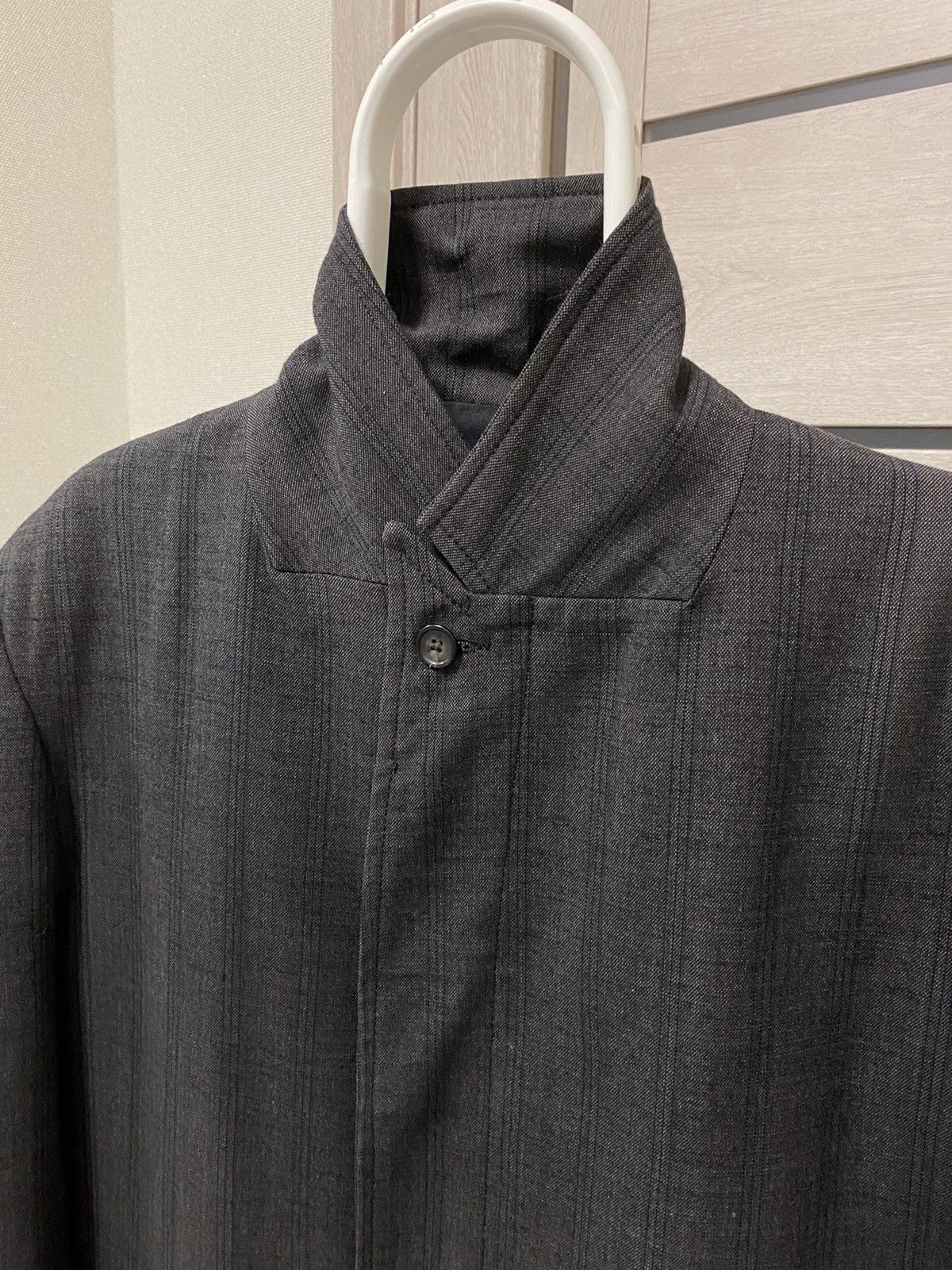 Stephan Schneider Stephan Schneider Striped Made in Belgium Long Wool Coat Size US XL / EU 56 / 4 - 10 Thumbnail
