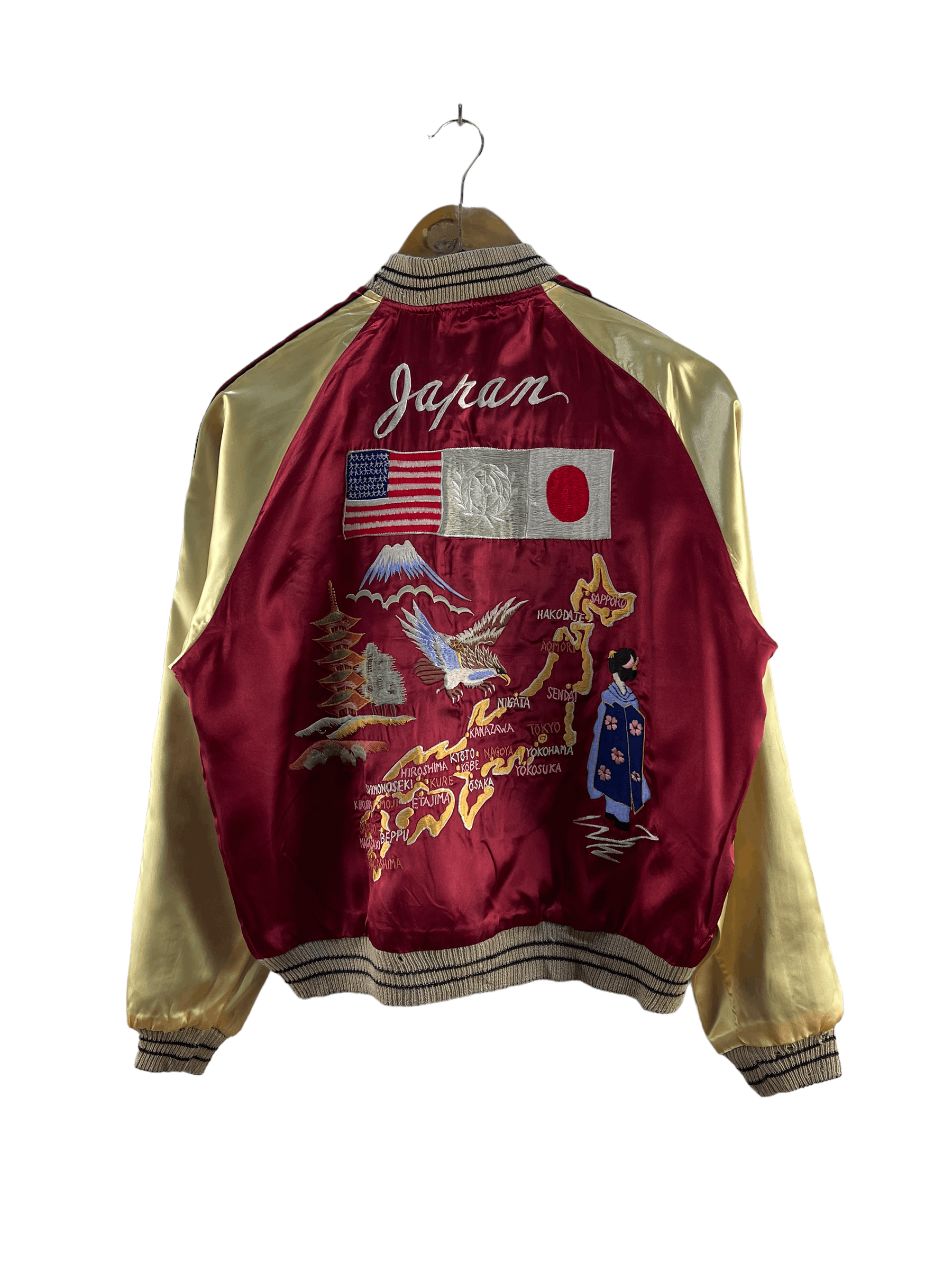 Sukajan Souvenir Jacket VINTAGE OKINAWA GEISHA JAPAN BY TOYO SUKAJAN ...