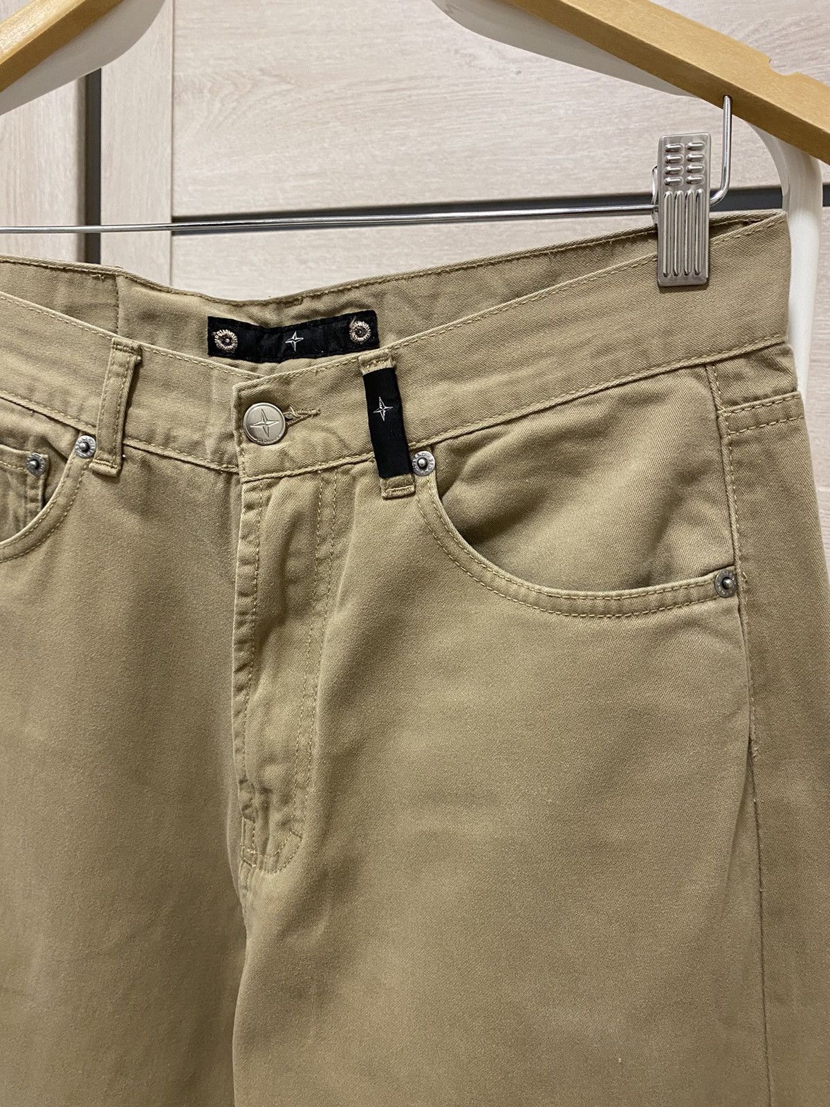 Massimo Osti × Stone Island × Vintage Stone Island Vintage Logo Beige Made in Italy Pants Size US 30 / EU 46 - 7 Thumbnail