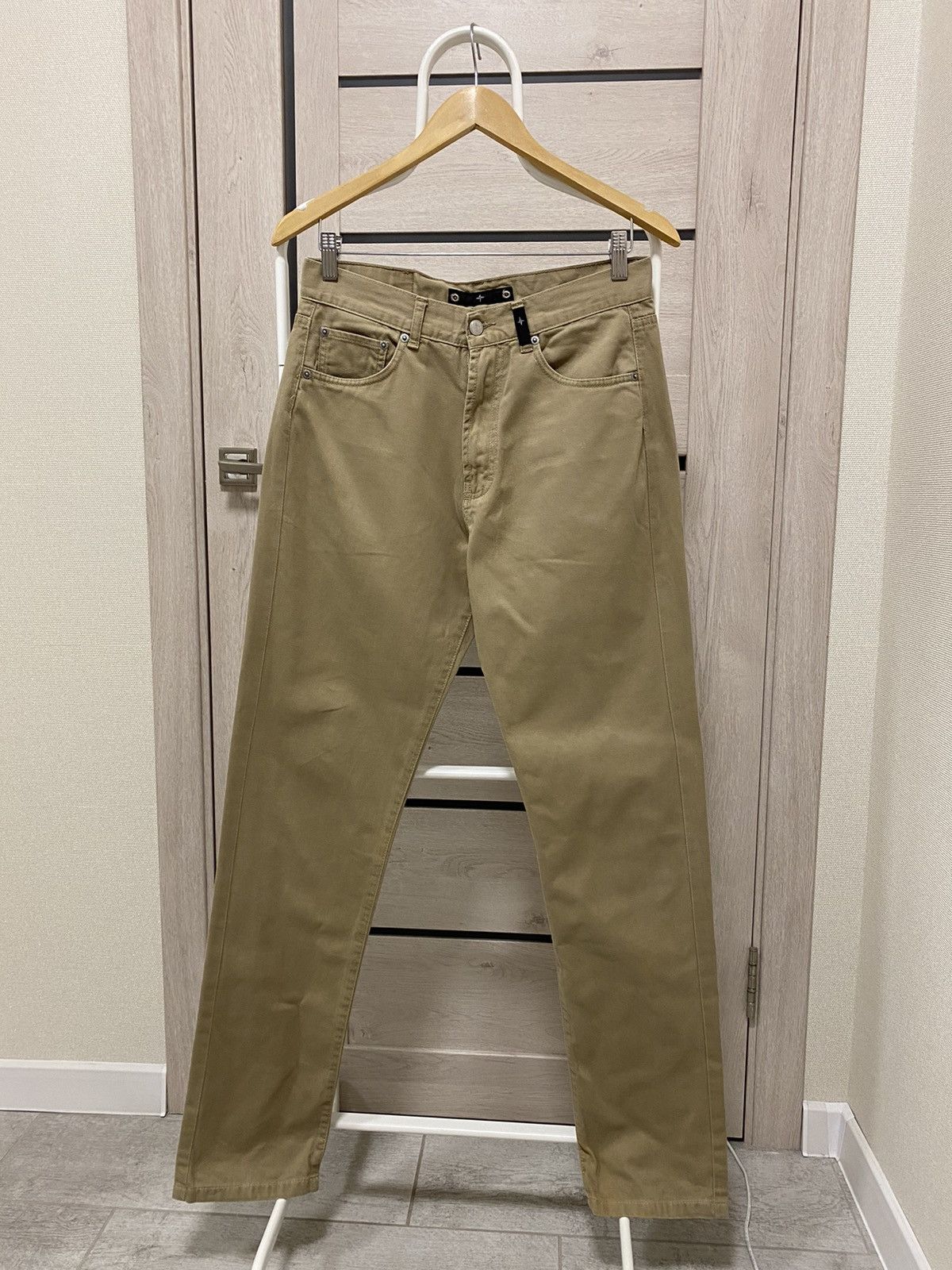 Massimo Osti × Stone Island × Vintage Stone Island Vintage Logo Beige Made in Italy Pants Size US 30 / EU 46 - 4 Thumbnail