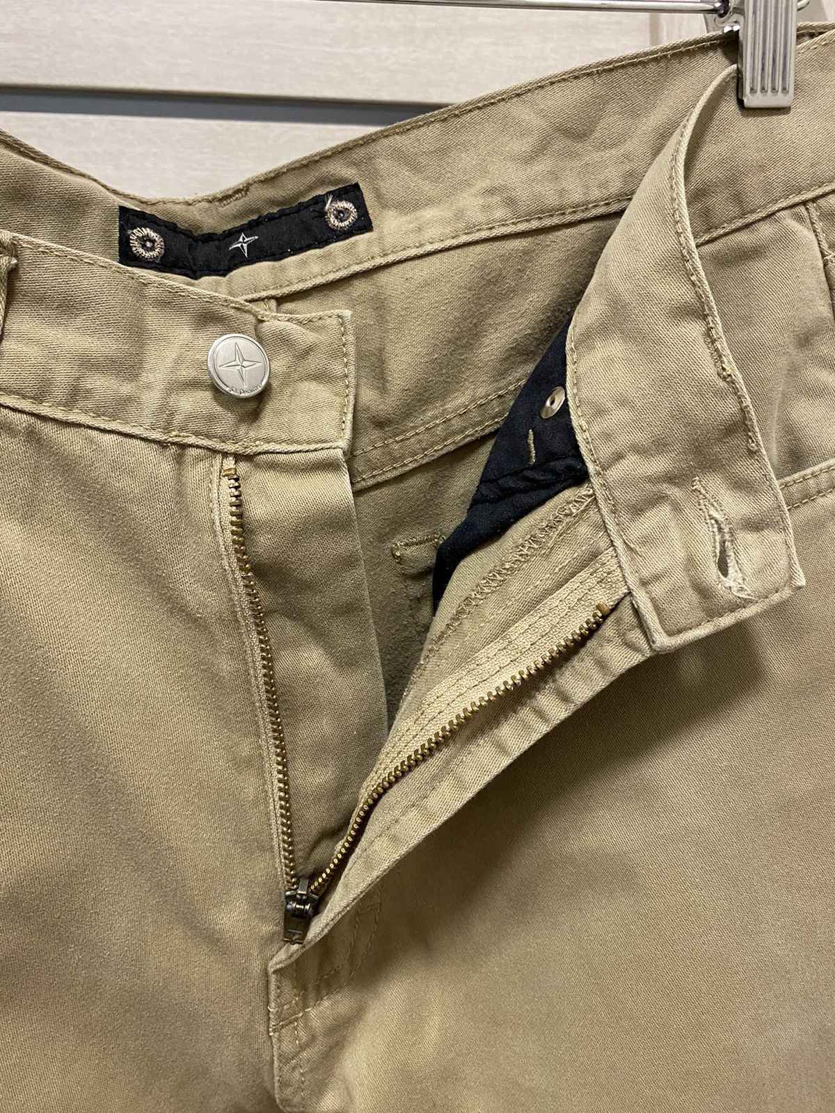 Massimo Osti × Stone Island × Vintage Stone Island Vintage Logo Beige Made in Italy Pants Size US 30 / EU 46 - 11 Thumbnail