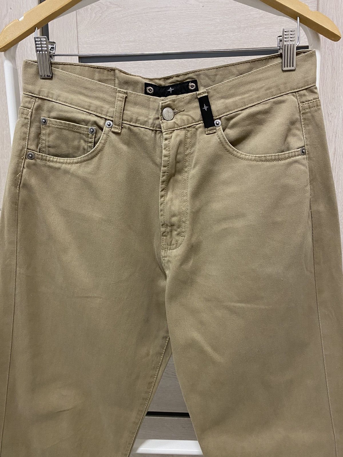 Massimo Osti × Stone Island × Vintage Stone Island Vintage Logo Beige Made in Italy Pants Size US 30 / EU 46 - 5 Thumbnail