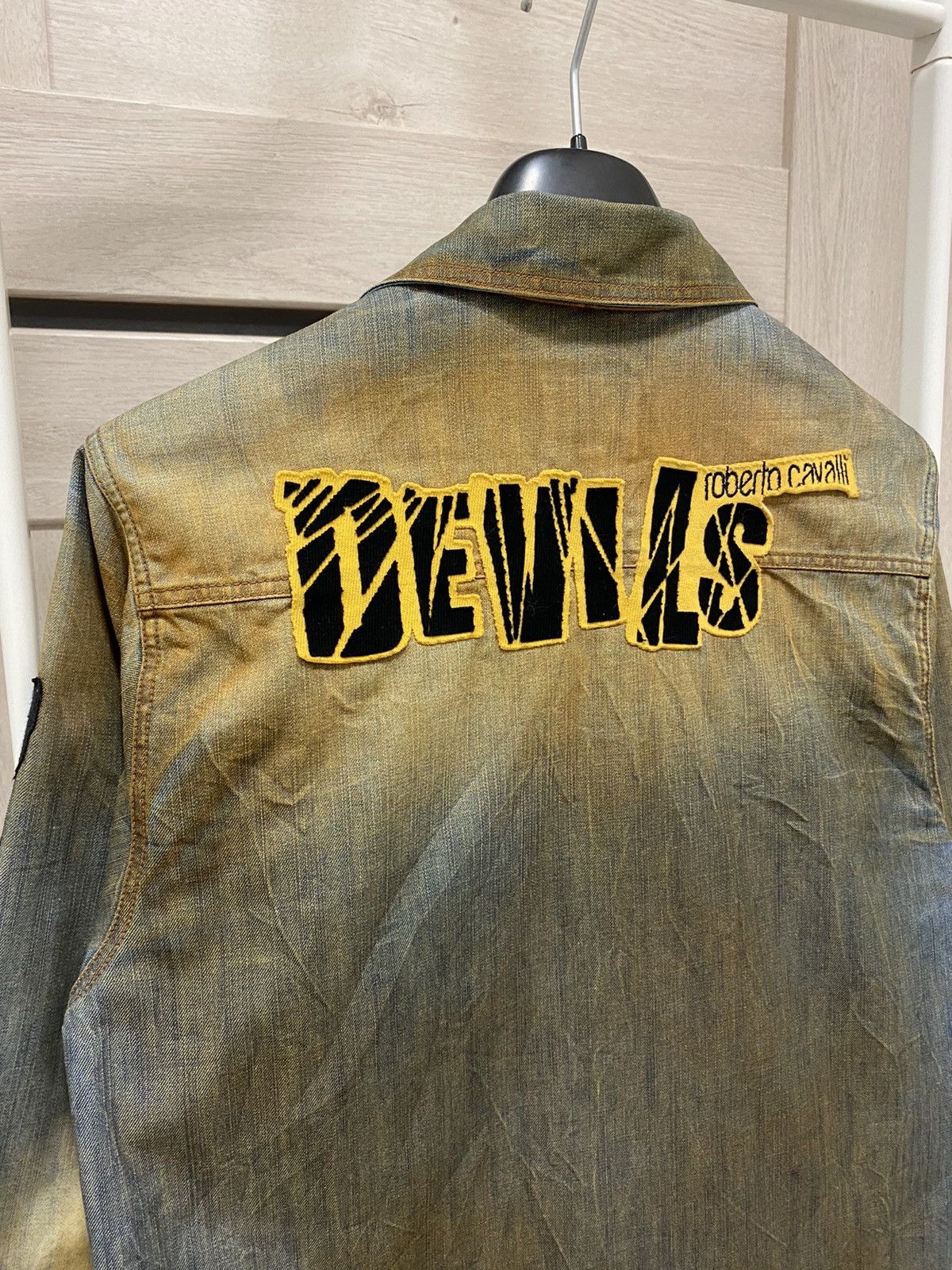 Roberto Cavalli × Vintage Roberto Cavalli Devils Vintage Made in Italy Denim Jacket Size US S / EU 44-46 / 1 - 11 Thumbnail