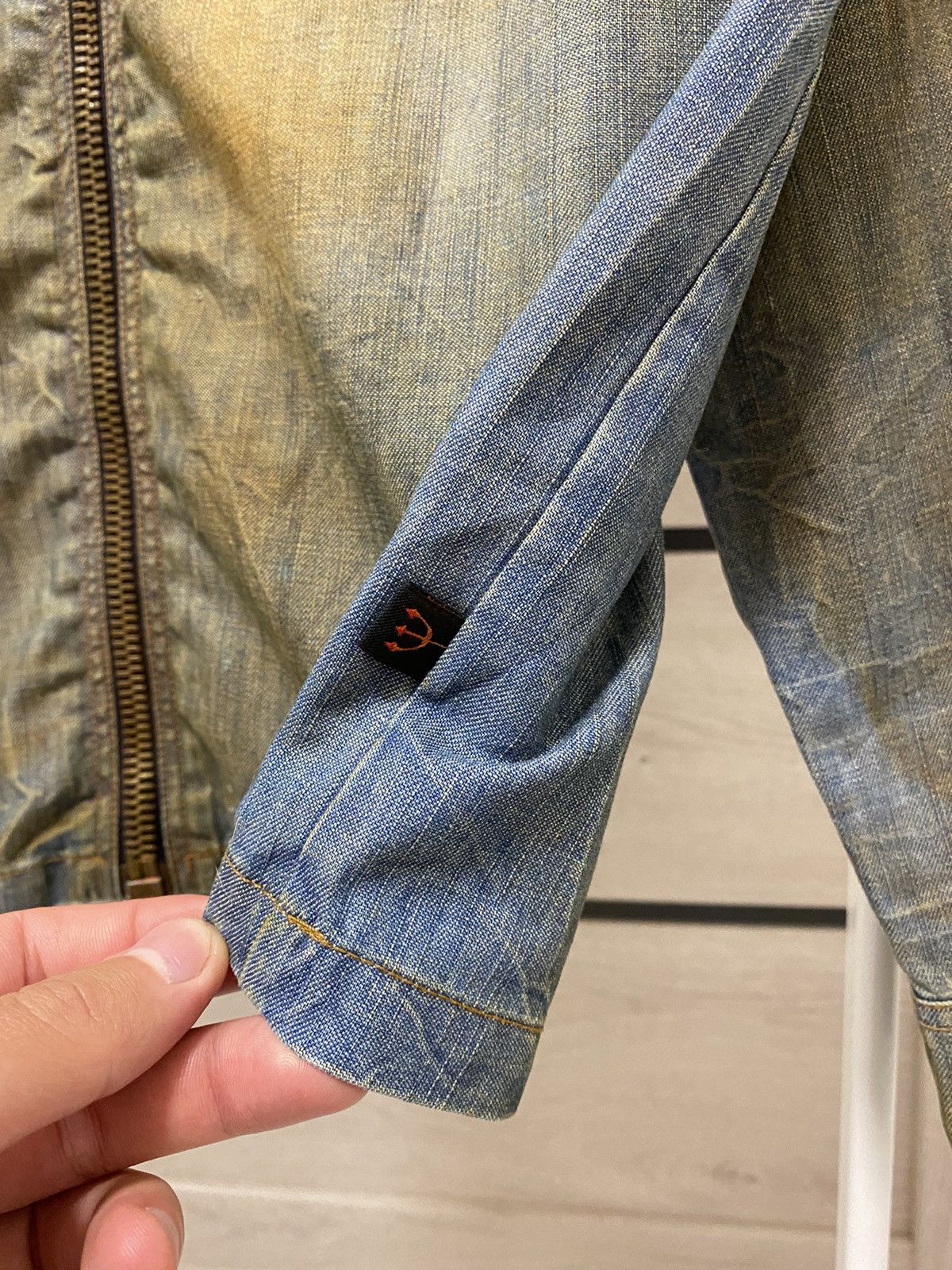 Roberto Cavalli × Vintage Roberto Cavalli Devils Vintage Made in Italy Denim Jacket Size US S / EU 44-46 / 1 - 5 Thumbnail