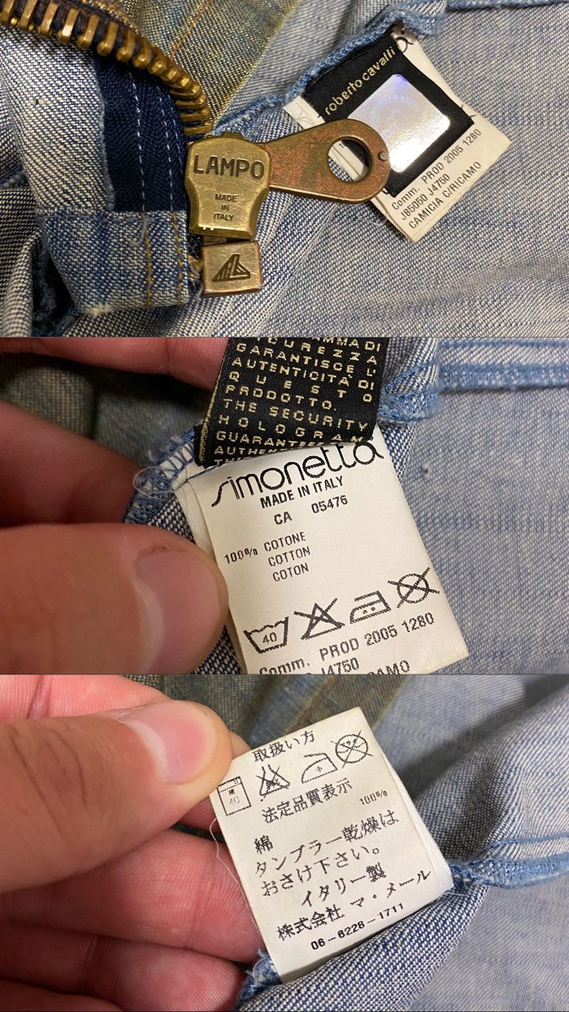 Roberto Cavalli × Vintage Roberto Cavalli Devils Vintage Made in Italy Denim Jacket Size US S / EU 44-46 / 1 - 12 Thumbnail