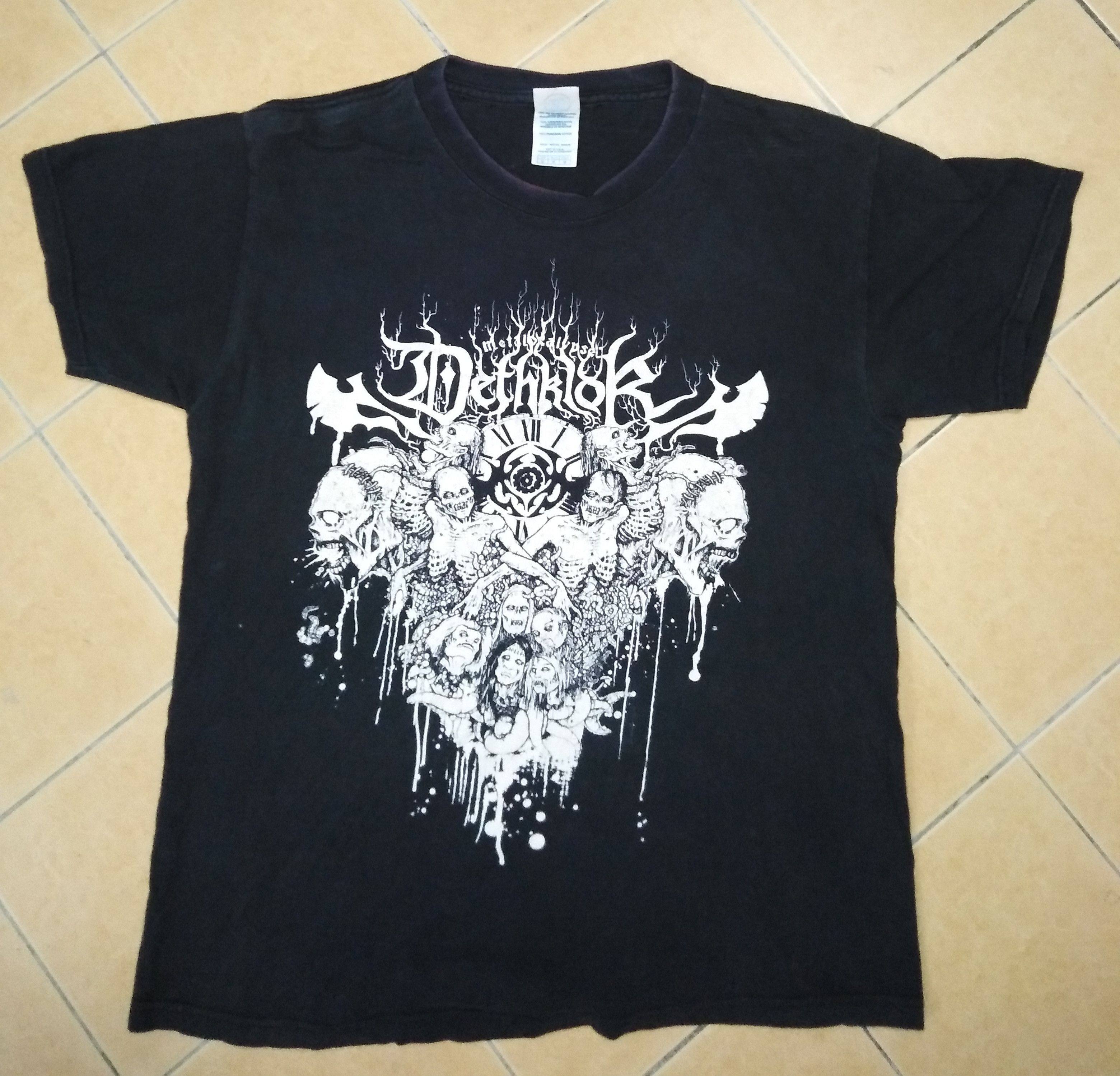 image of Band Tees x Skulls Vintage Metalocalypse Dethklok Shirt in Black, Men's (Size Medium)