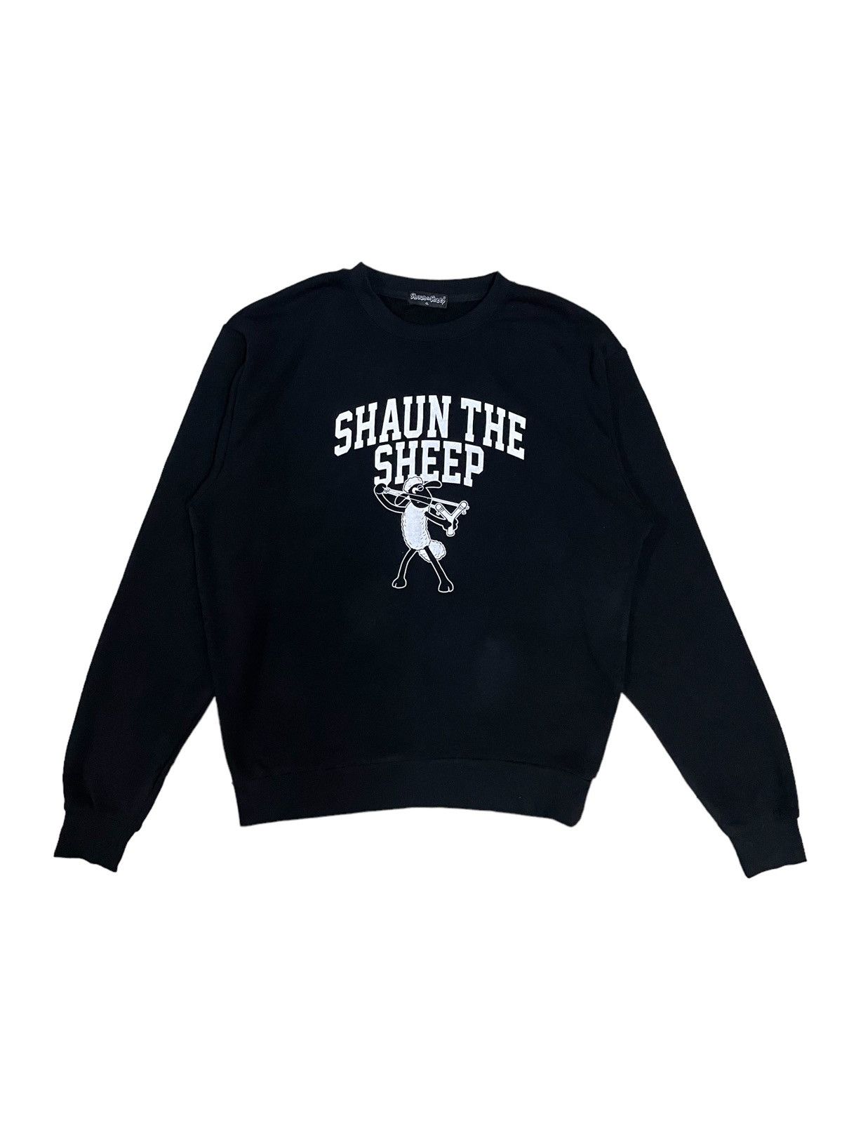 Cartoon Network Y2K Cartoon Shaun The Sheep Big Spellout Image Sweatshirt Size US L / EU 52-54 / 3 - 2 Thumbnail