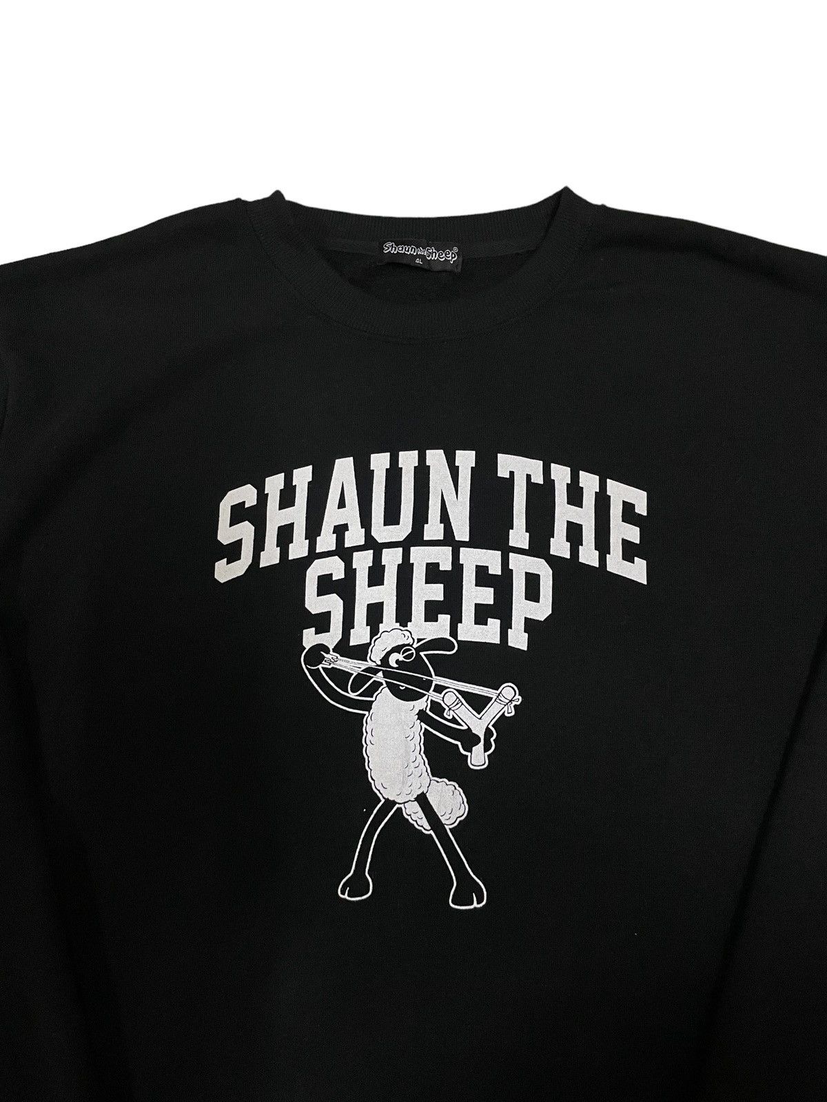Cartoon Network Y2K Cartoon Shaun The Sheep Big Spellout Image Sweatshirt Size US L / EU 52-54 / 3 - 3 Thumbnail