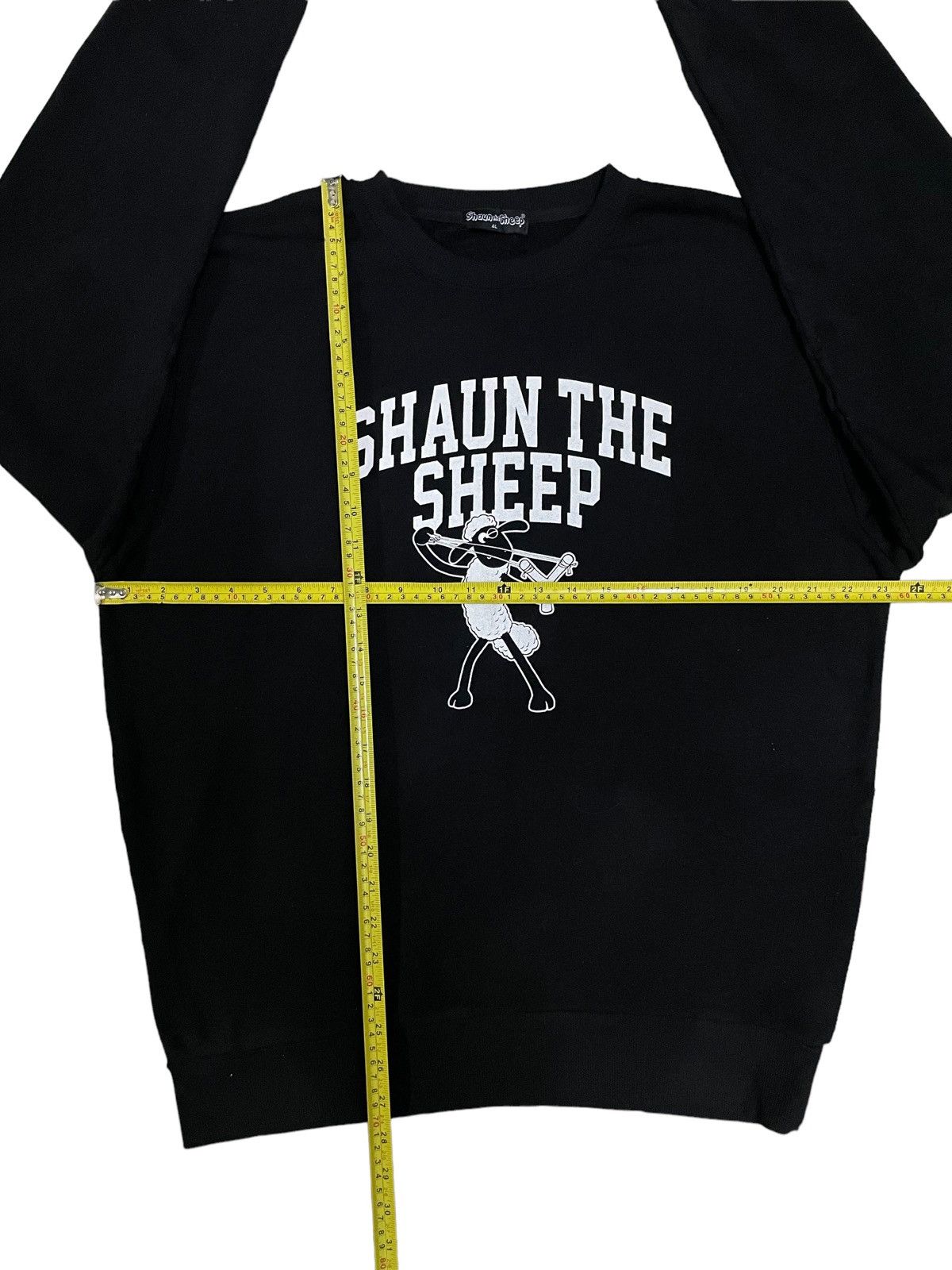 Cartoon Network Y2K Cartoon Shaun The Sheep Big Spellout Image Sweatshirt Size US L / EU 52-54 / 3 - 11 Thumbnail