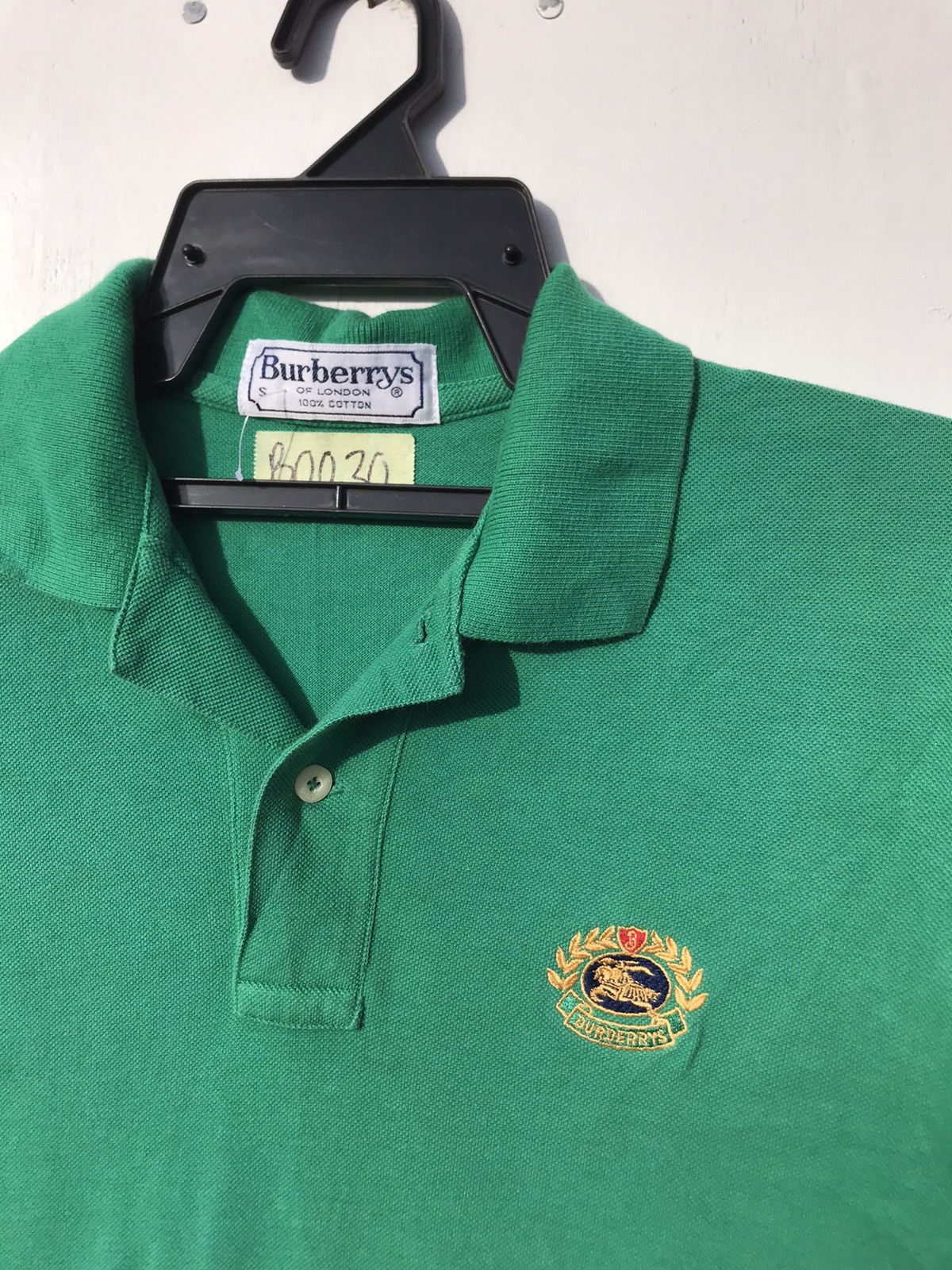 Burberry Vintage Burberrys Logo Polo Shirt Size US S / EU 44-46 / 1 - 4 Thumbnail