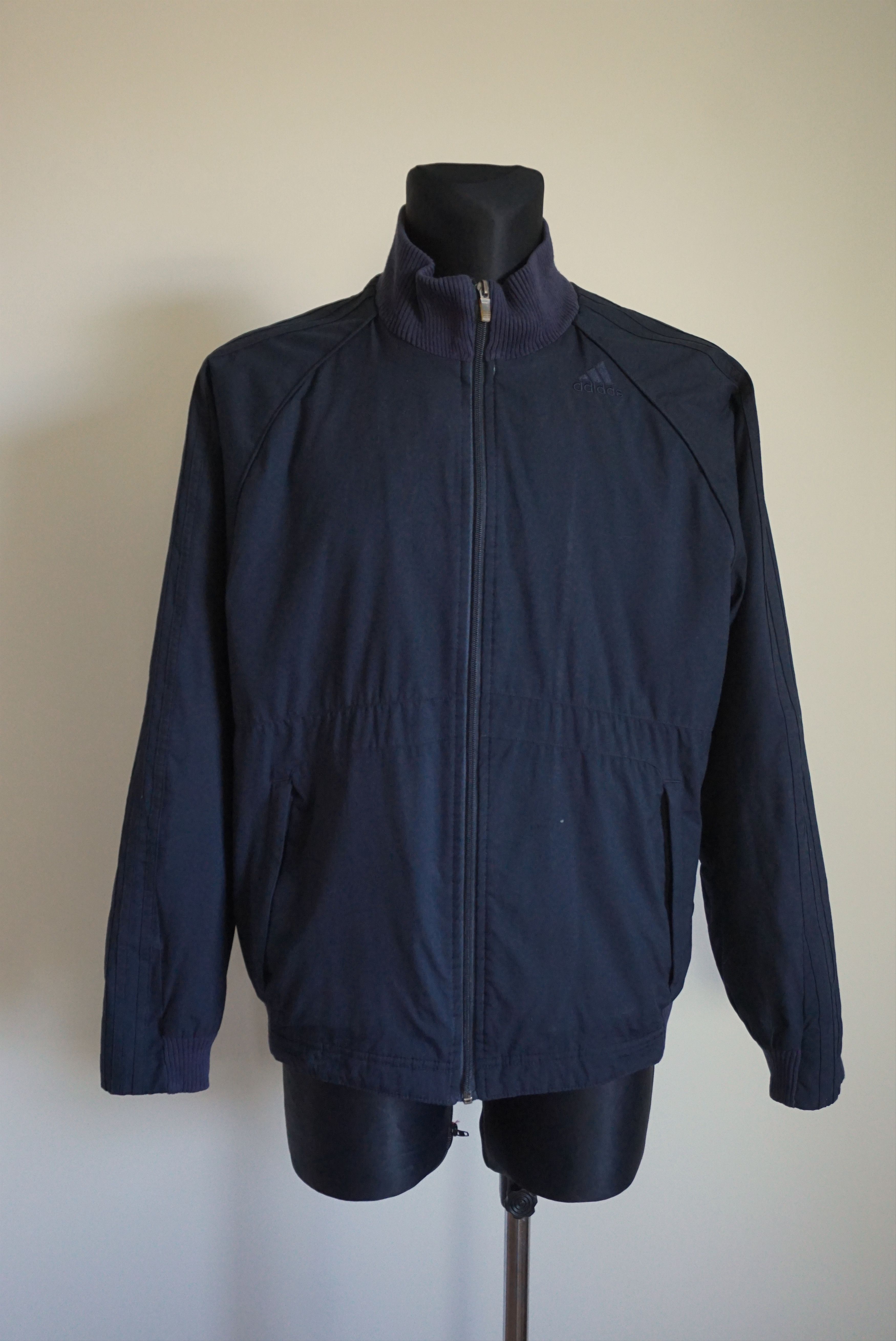 Adidas ADIDAS jacket navy bomber Medium M three stripes padded Y2K Size US M / EU 48-50 / 2 - 4 Thumbnail