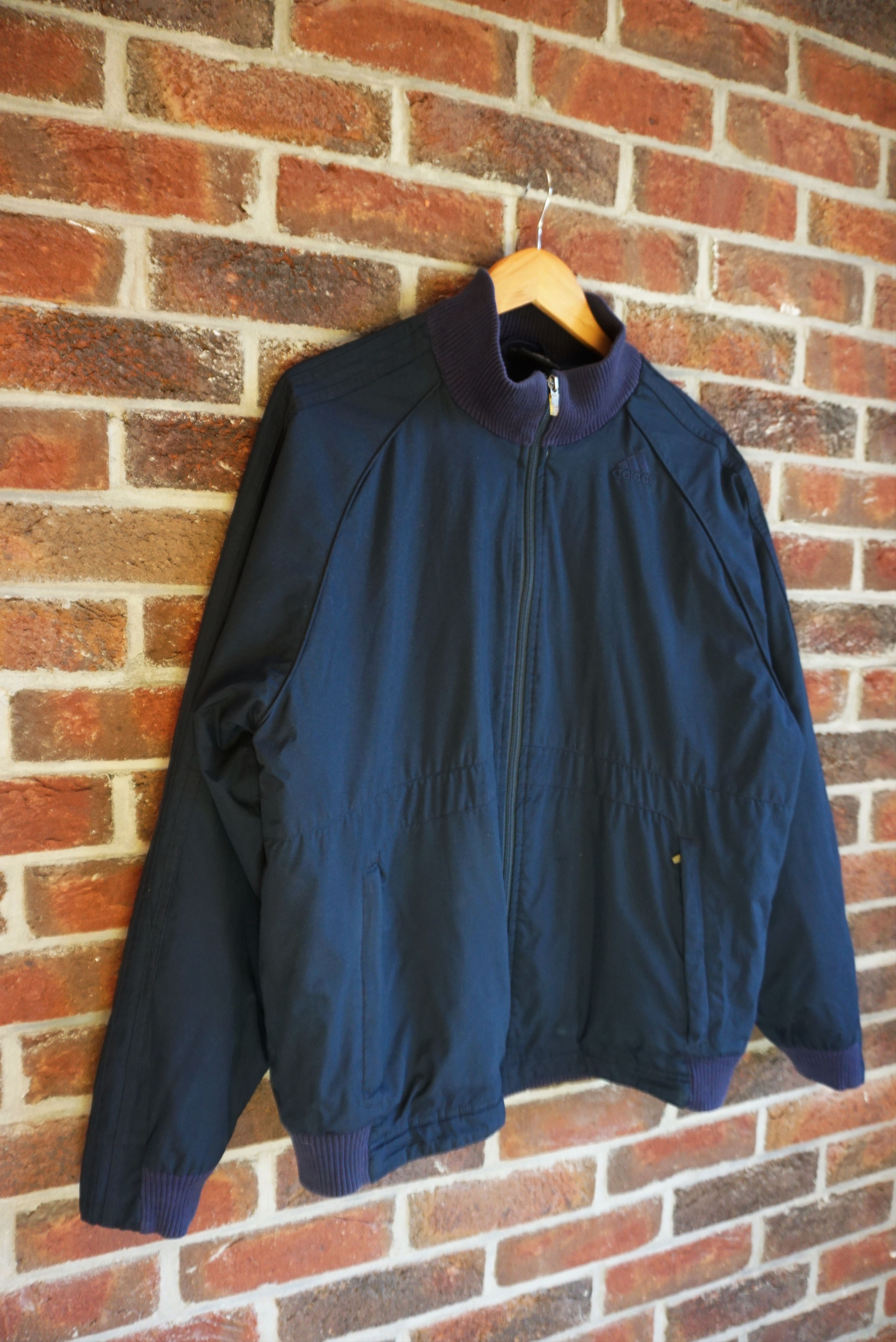 Adidas ADIDAS jacket navy bomber Medium M three stripes padded Y2K Size US M / EU 48-50 / 2 - 3 Thumbnail