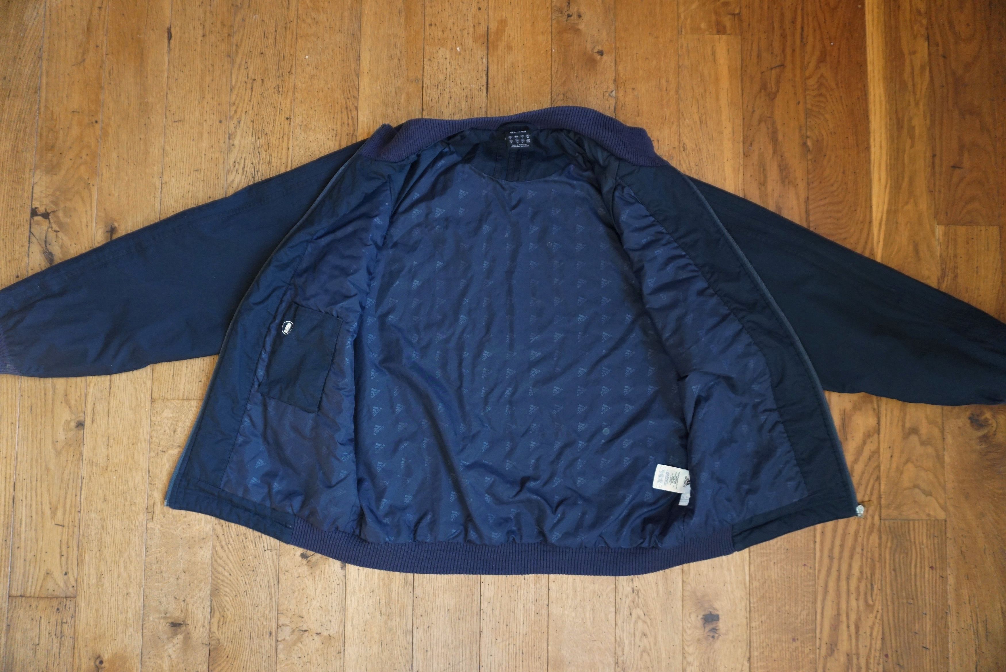 Adidas ADIDAS jacket navy bomber Medium M three stripes padded Y2K Size US M / EU 48-50 / 2 - 23 Thumbnail