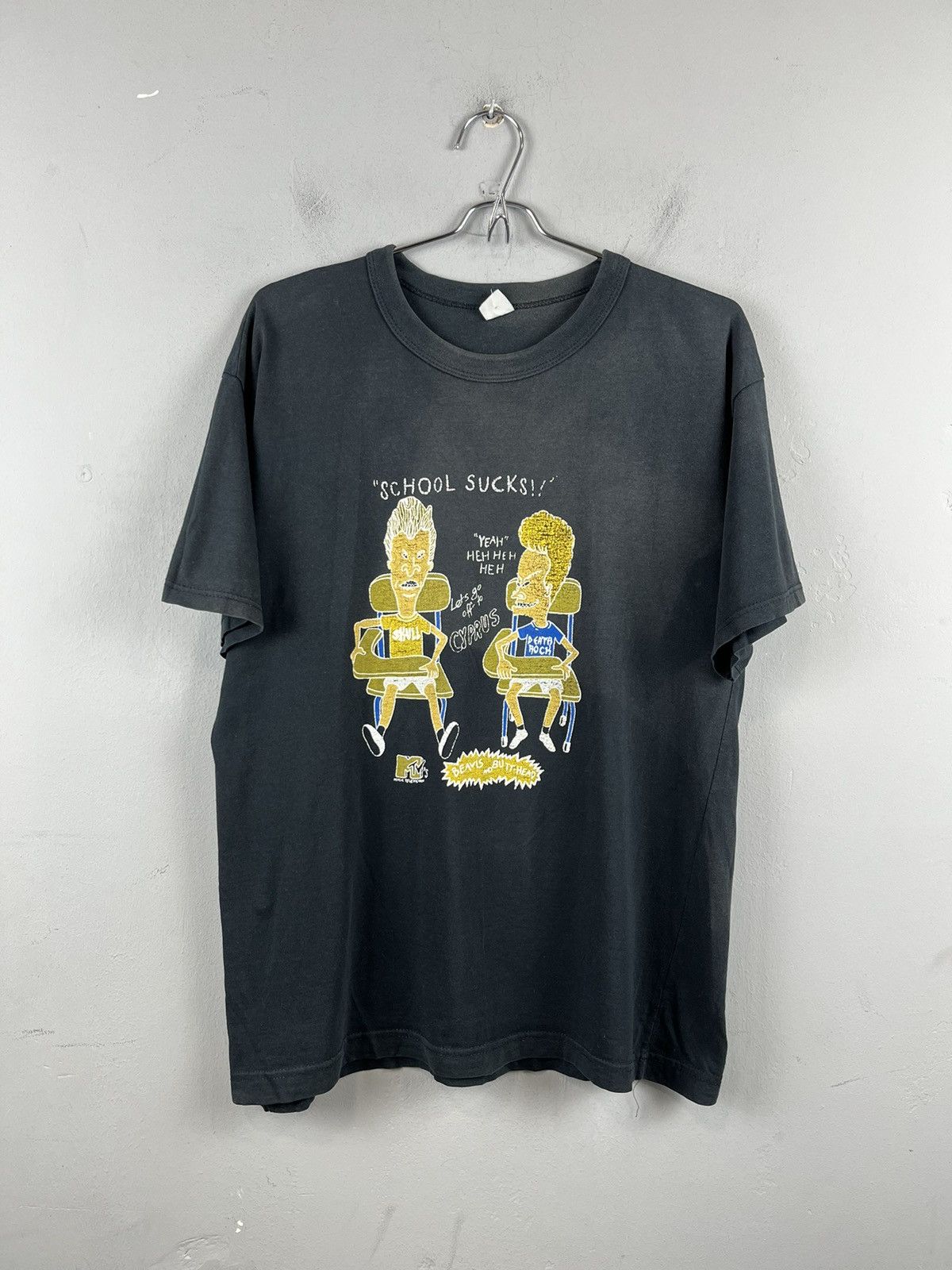 Mtv 1993 Beavis and Butthead Vintage Shirt school sucks Size US M / EU 48-50 / 2 - 1 Thumbnail