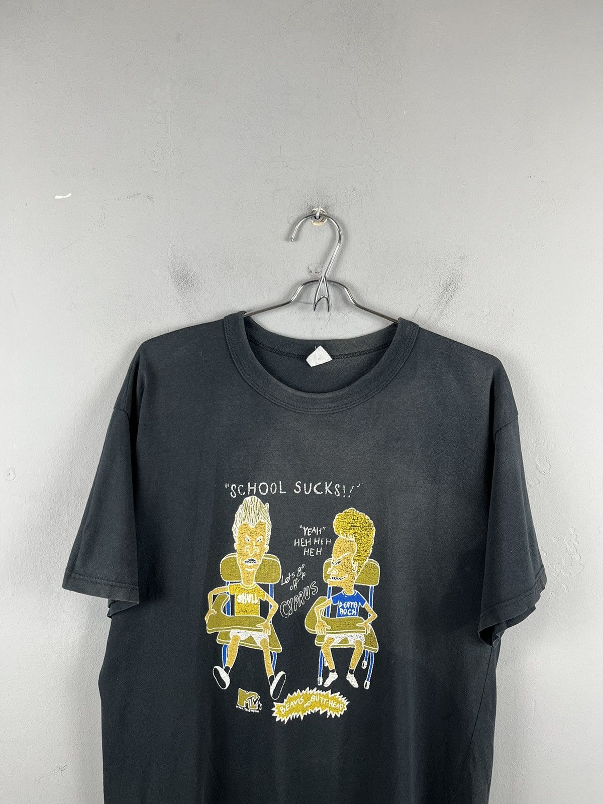Mtv 1993 Beavis and Butthead Vintage Shirt school sucks Size US M / EU 48-50 / 2 - 2 Thumbnail