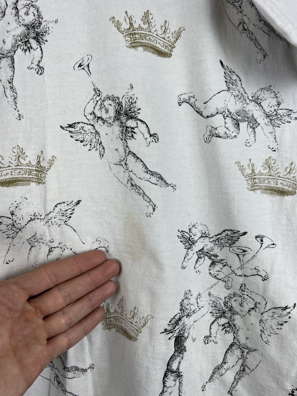 Vintage Vintage 1990 Religion small baby angels tee Size US L / EU 52-54 / 3 - 5 Thumbnail