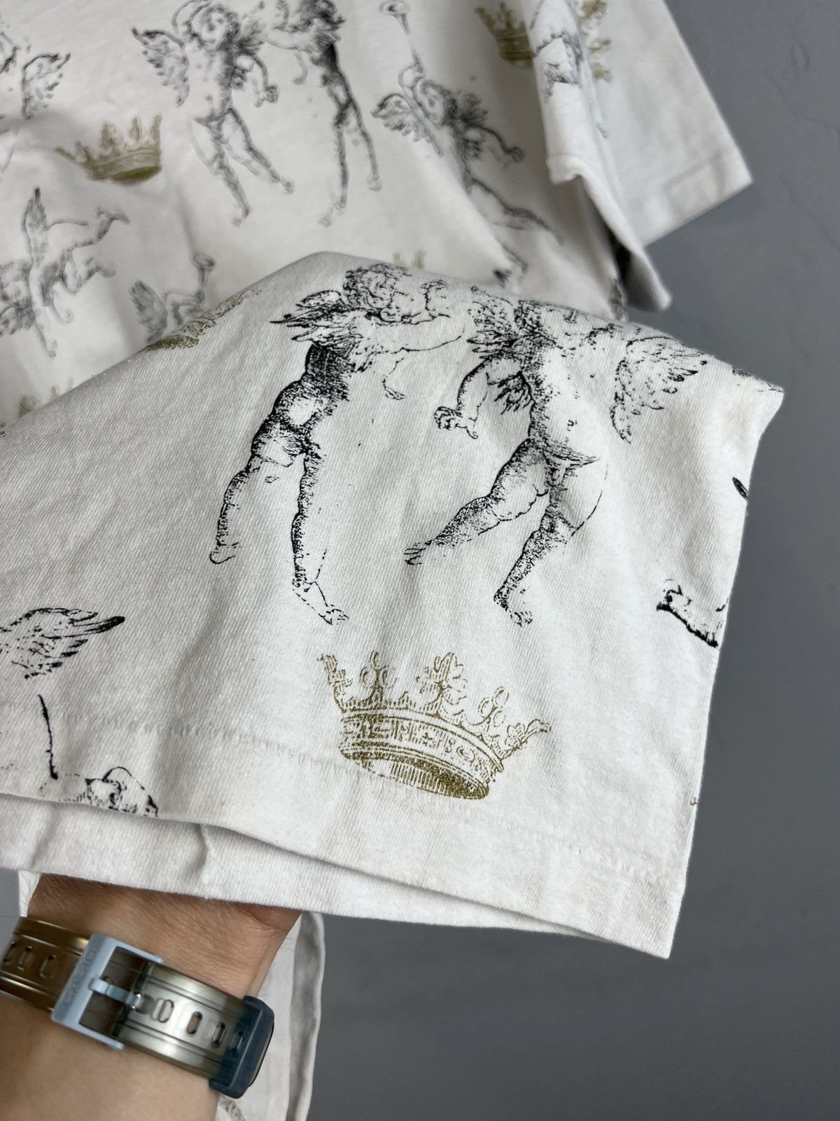 Vintage Vintage 1990 Religion small baby angels tee Size US L / EU 52-54 / 3 - 10 Thumbnail
