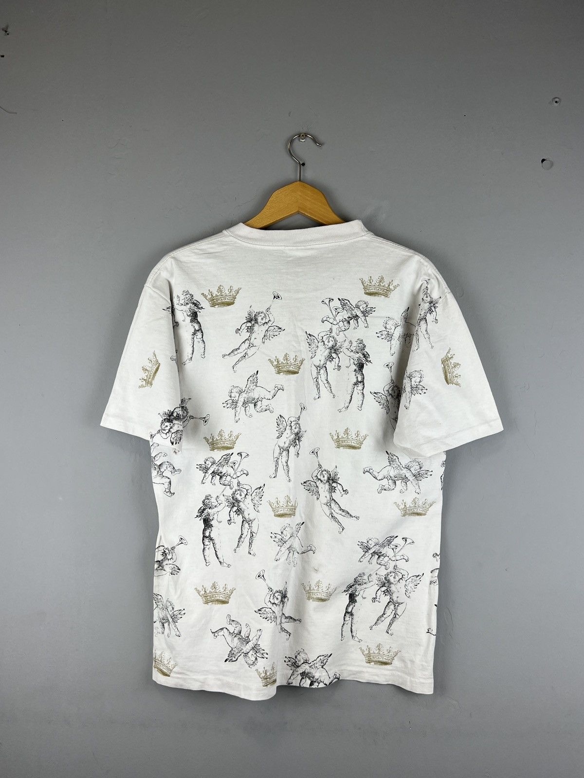 Vintage Vintage 1990 Religion small baby angels tee Size US L / EU 52-54 / 3 - 12 Thumbnail