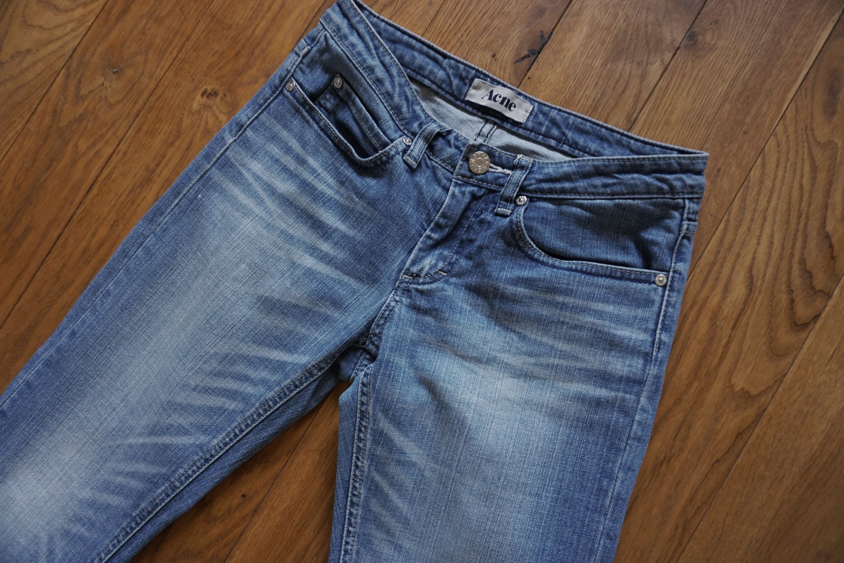Acne Studios Womens ACNE studios Hepp Riss denim jeans 27/32 S straight Size 27" / US 4 / IT 40 - 4 Thumbnail