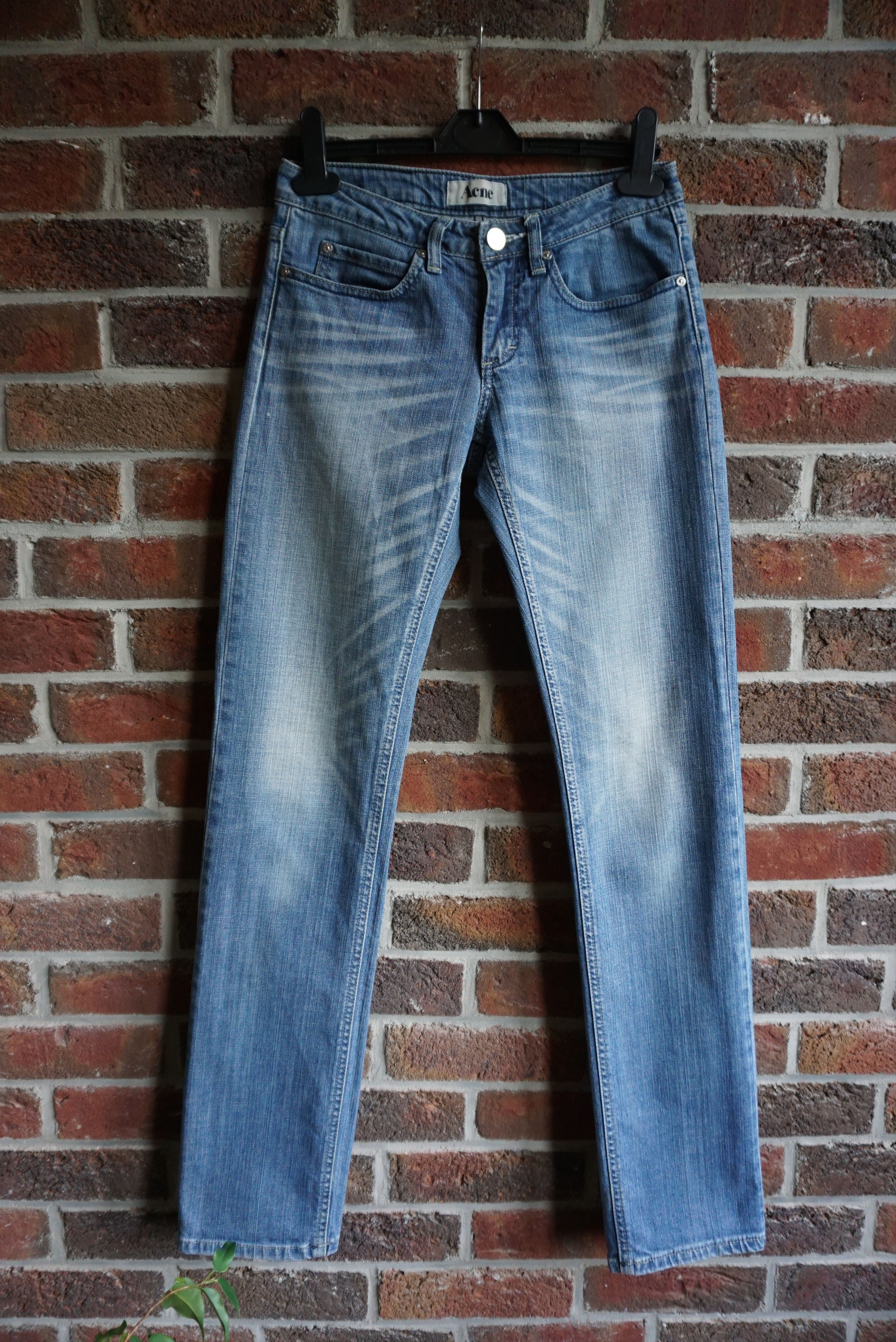 Acne Studios Womens ACNE studios Hepp Riss denim jeans 27/32 S straight Size 27" / US 4 / IT 40 - 1 Thumbnail