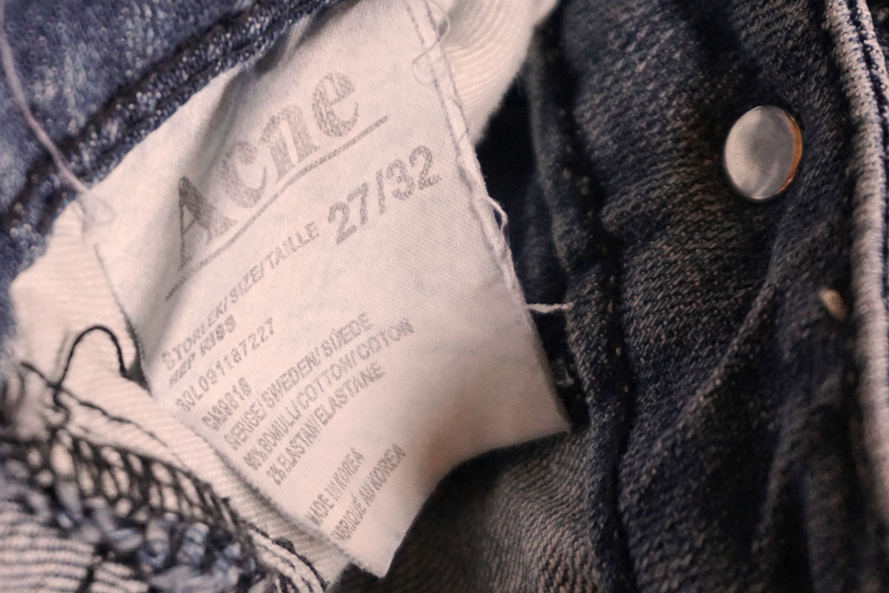 Acne Studios Womens ACNE studios Hepp Riss denim jeans 27/32 S straight Size 27" / US 4 / IT 40 - 9 Thumbnail