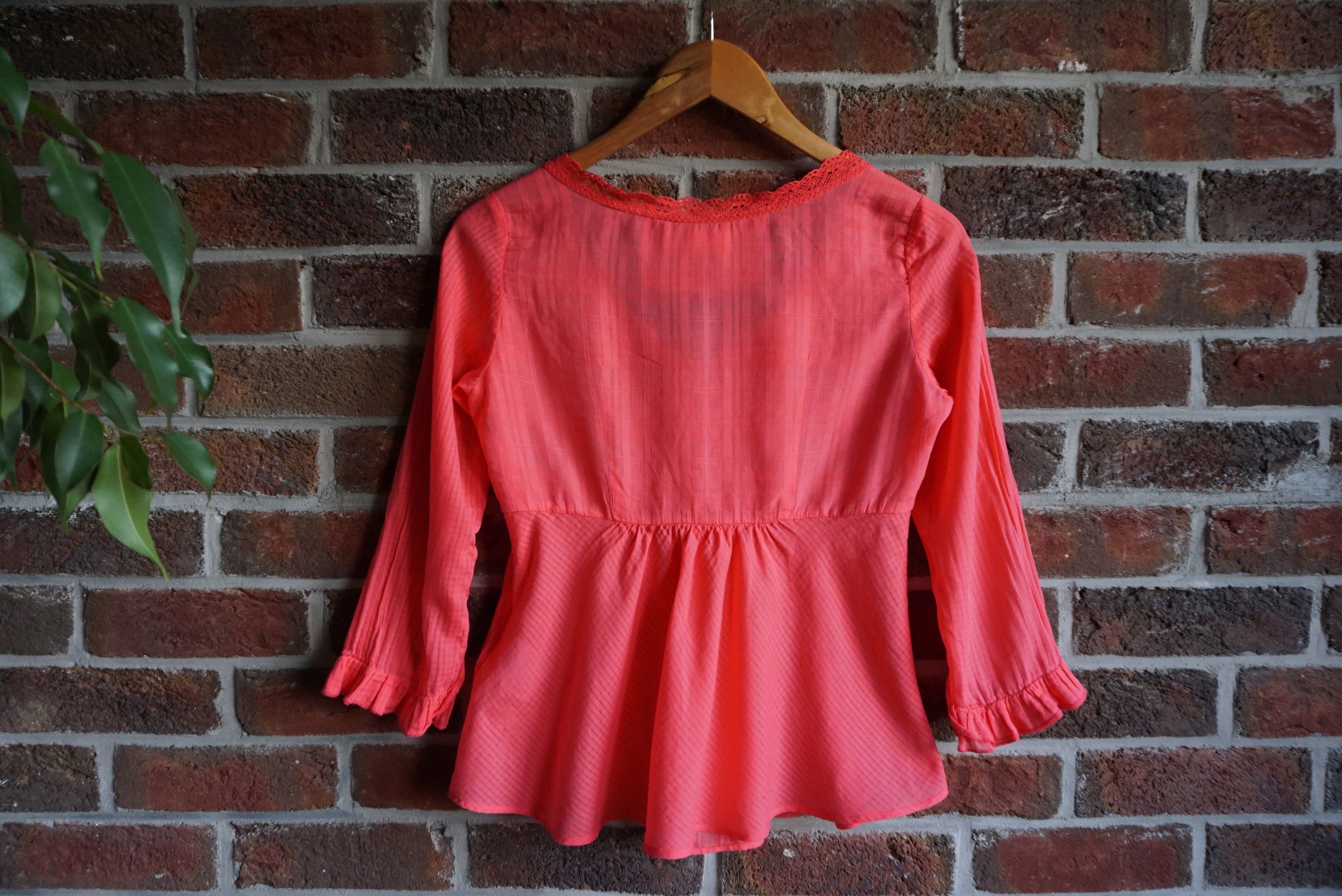 Odd Molly Womens Odd Molly 0 XS US 0/2 shirt blouse tunic lace ruffled Size XS / US 0-2 / IT 36-38 - 2 Thumbnail