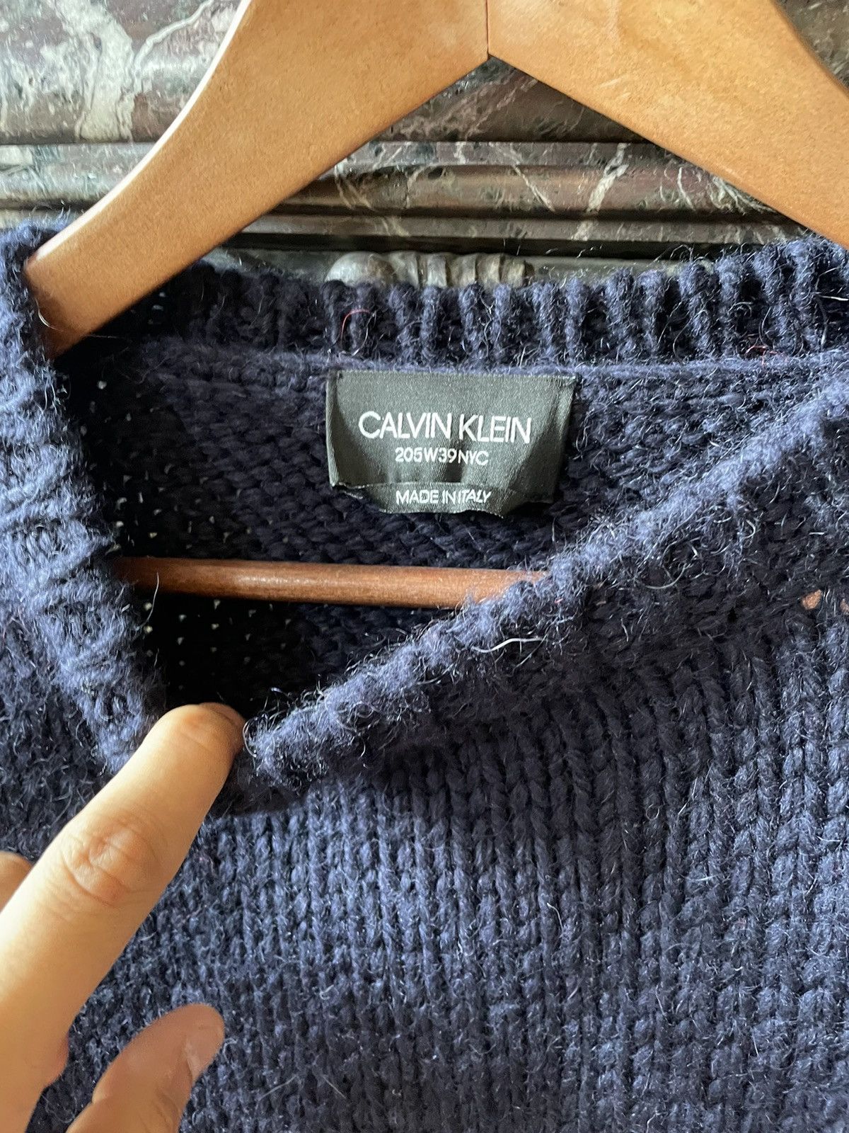 Calvin Klein 205W39NYC × Raf Simons FW18 Striped Distressed Runway Knit Size US XS / EU 42 / 0 - 4 Thumbnail