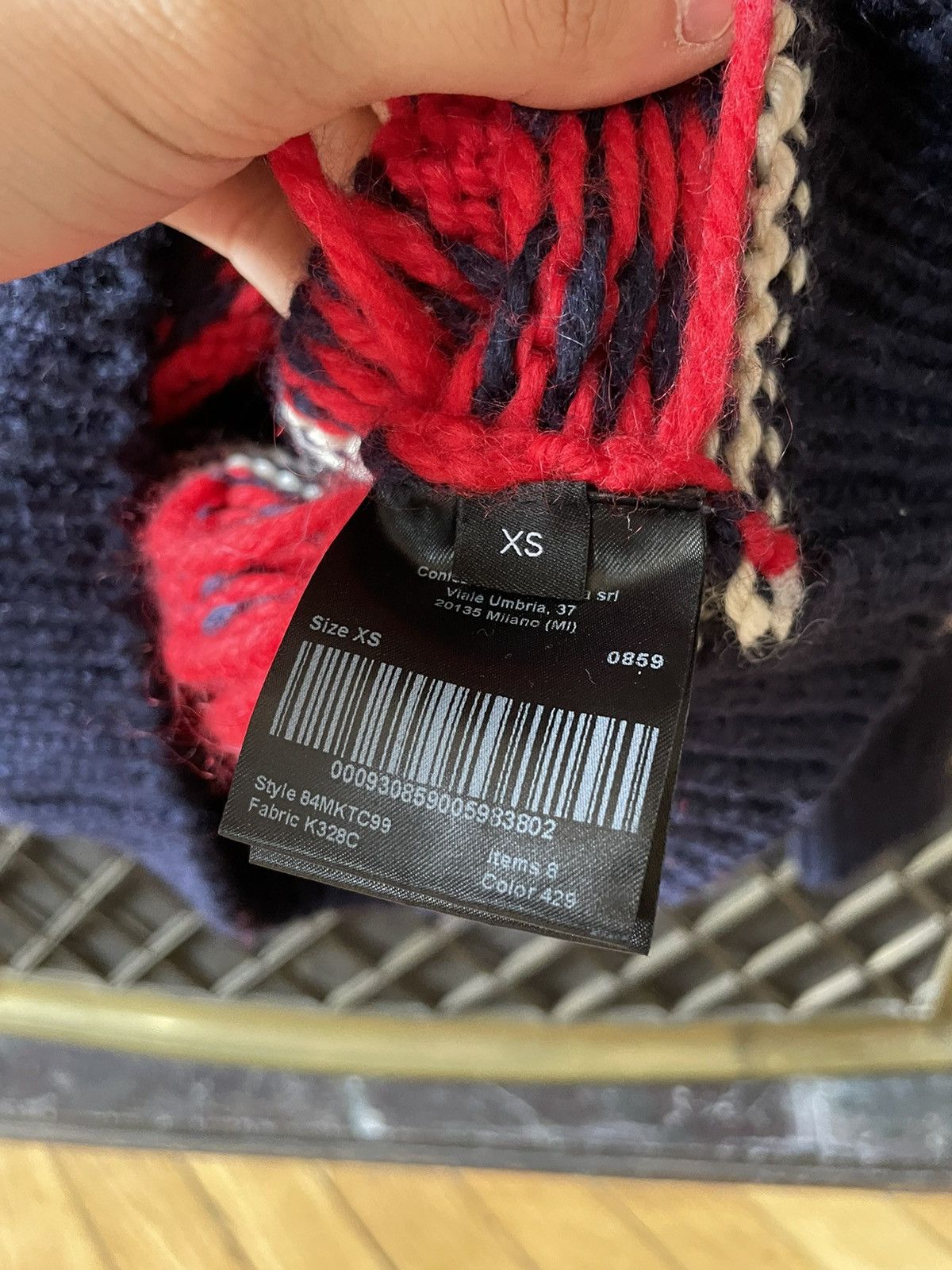 Calvin Klein 205W39NYC × Raf Simons FW18 Striped Distressed Runway Knit Size US XS / EU 42 / 0 - 5 Thumbnail