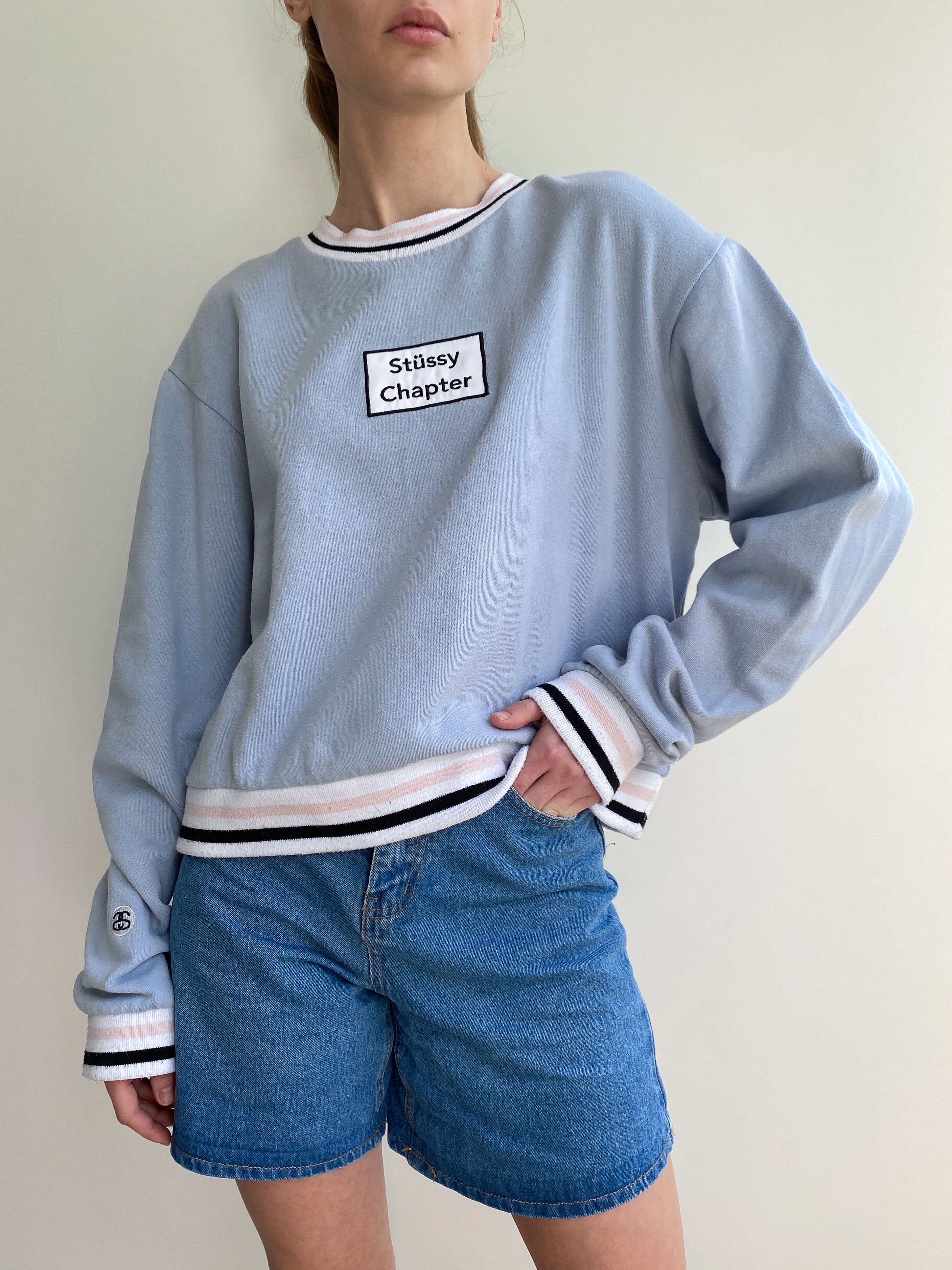 Stussy Stussy Y2k Crop Sweatshirt Size XL / US 12-14 / IT 48-50 - 1 Thumbnail