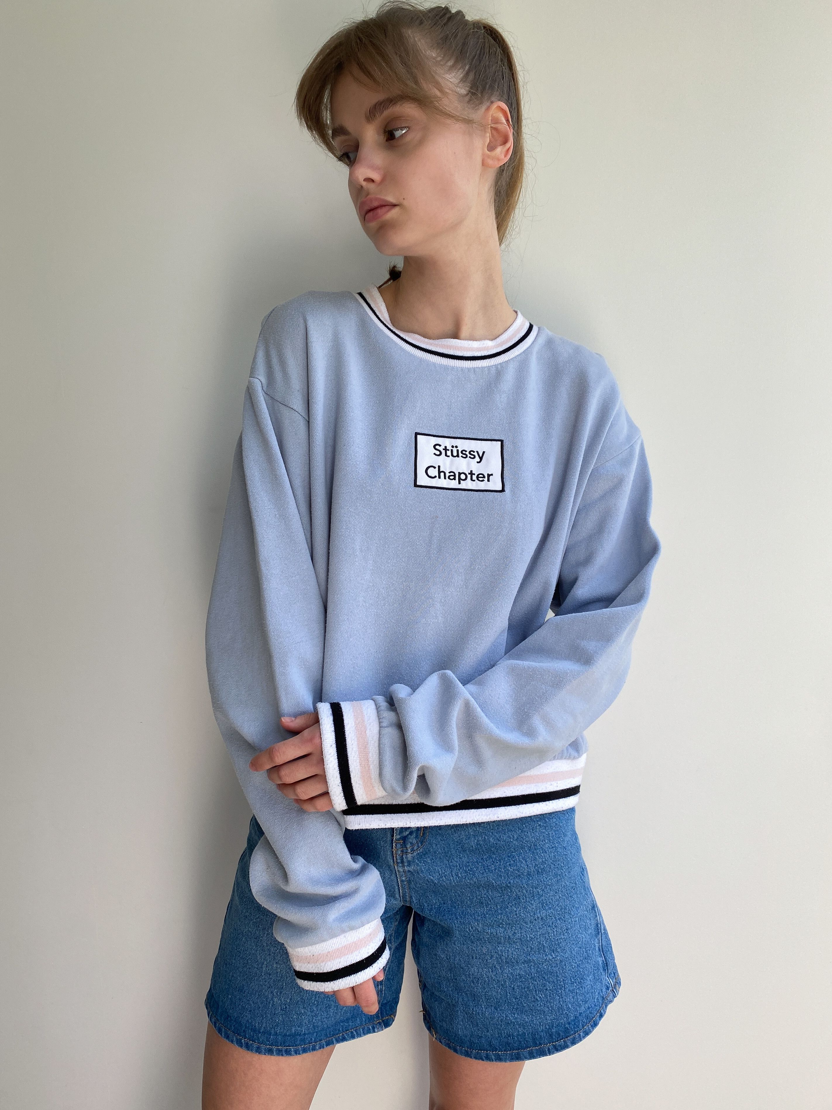 Stussy Stussy Y2k Crop Sweatshirt Size XL / US 12-14 / IT 48-50 - 3 Thumbnail