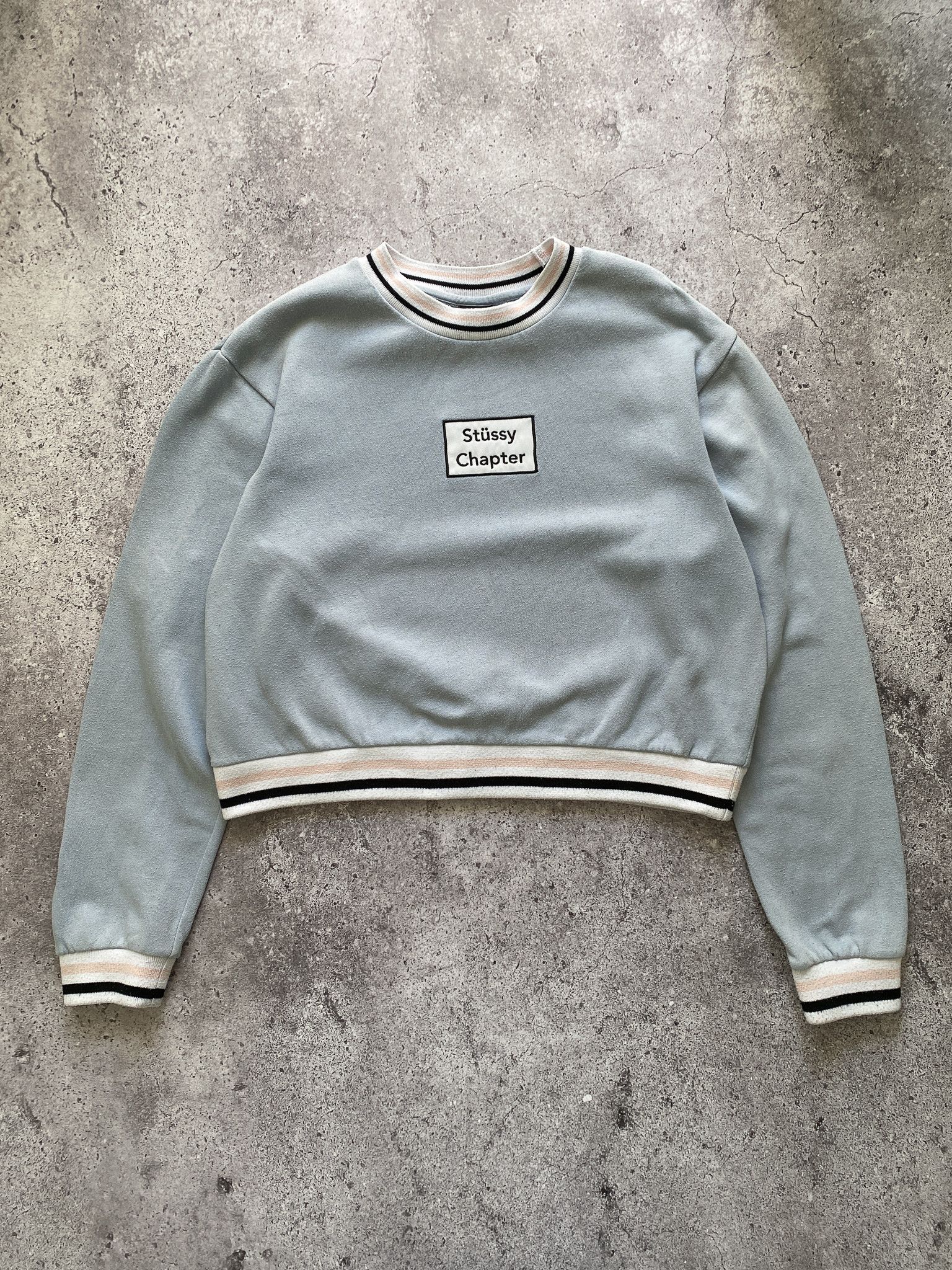 Stussy Stussy Y2k Crop Sweatshirt Size XL / US 12-14 / IT 48-50 - 4 Thumbnail