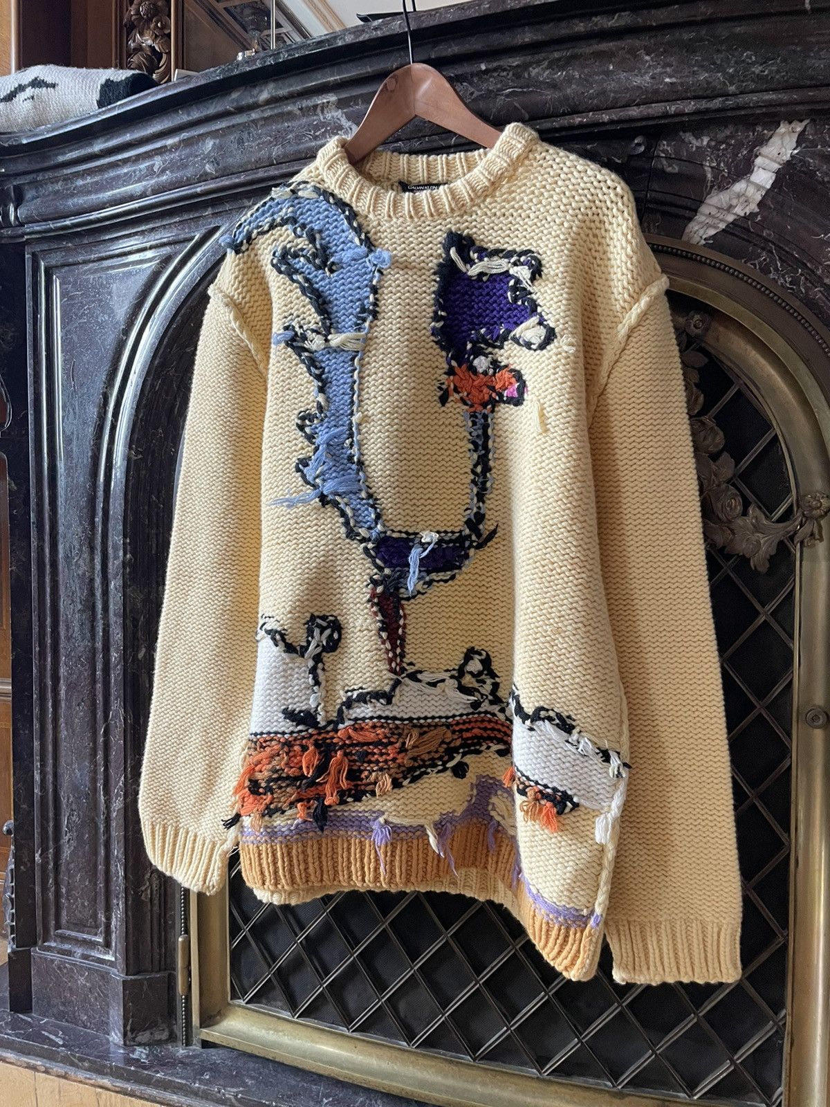 Calvin Klein 205W39NYC × Raf Simons FW18 Reversed Road Runner Hand Knit Size US S / EU 44-46 / 1 - 2 Thumbnail