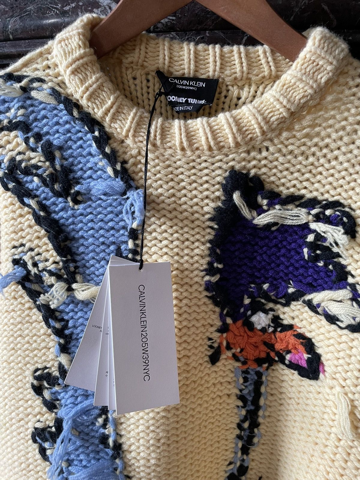 Calvin Klein 205W39NYC × Raf Simons FW18 Reversed Road Runner Hand Knit Size US S / EU 44-46 / 1 - 4 Thumbnail